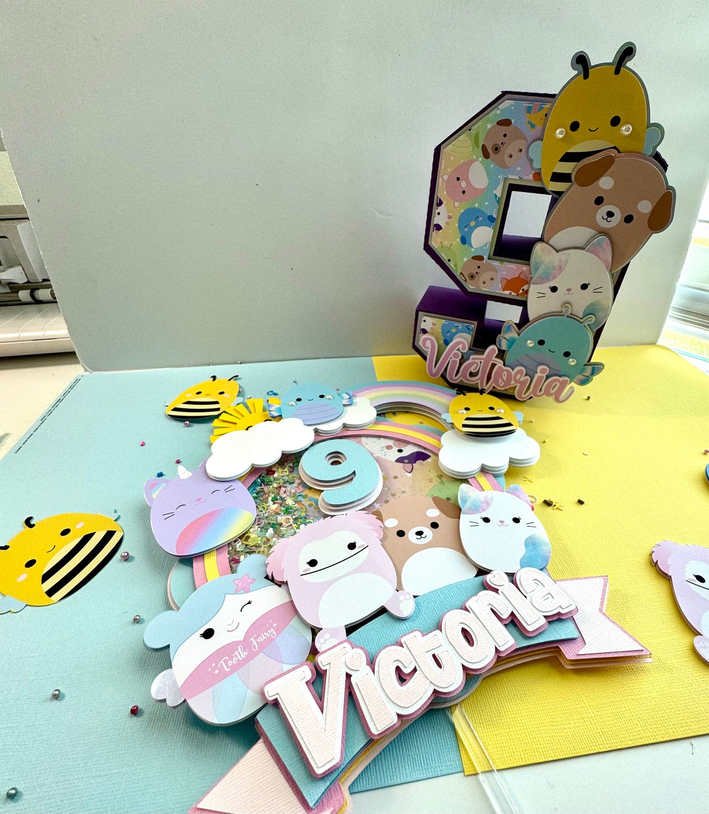 Squishmallows Theme Cake Topper