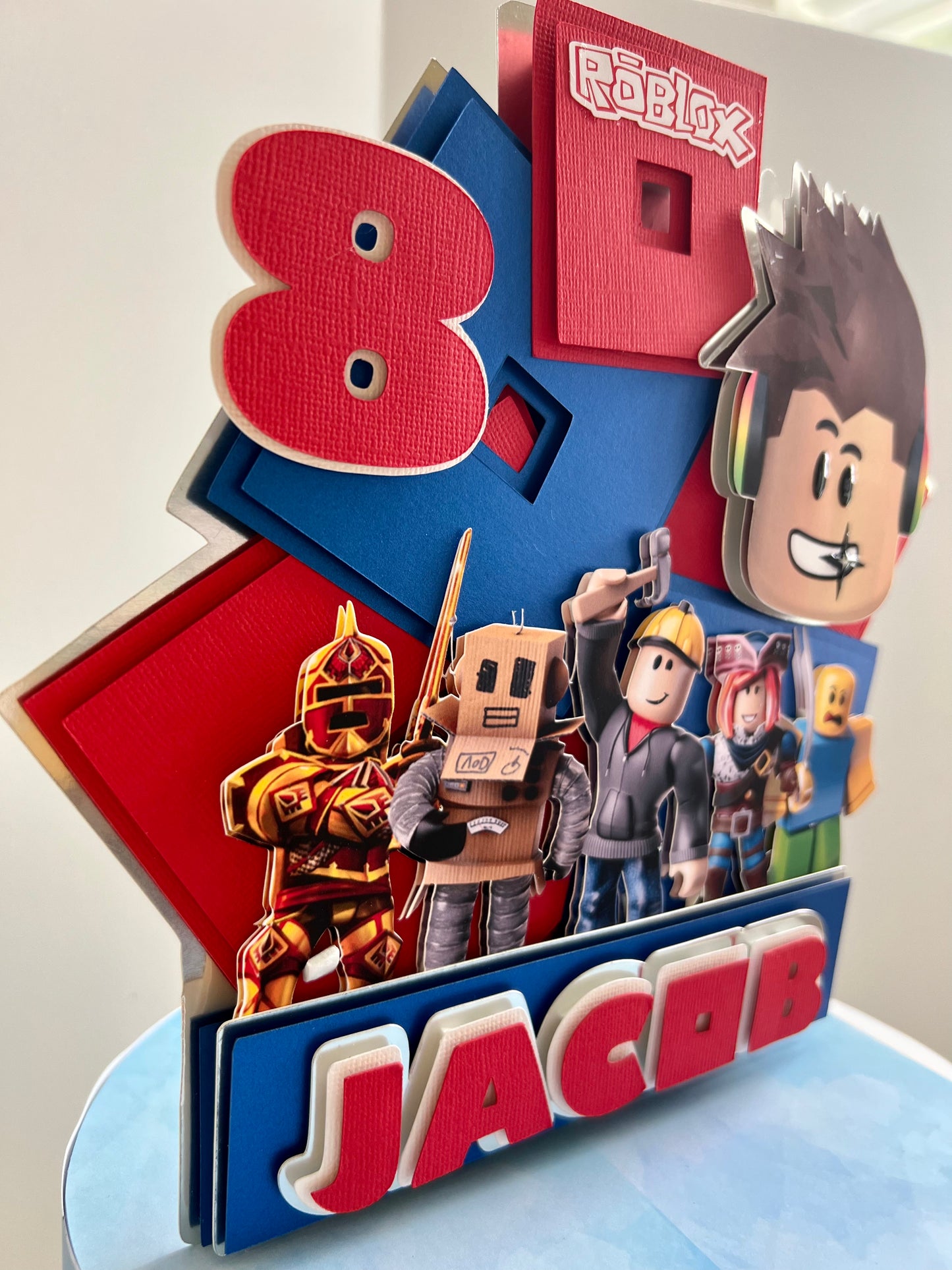 Roblox Cake Topper Roblox Theme Birthday Roblox Party Decor