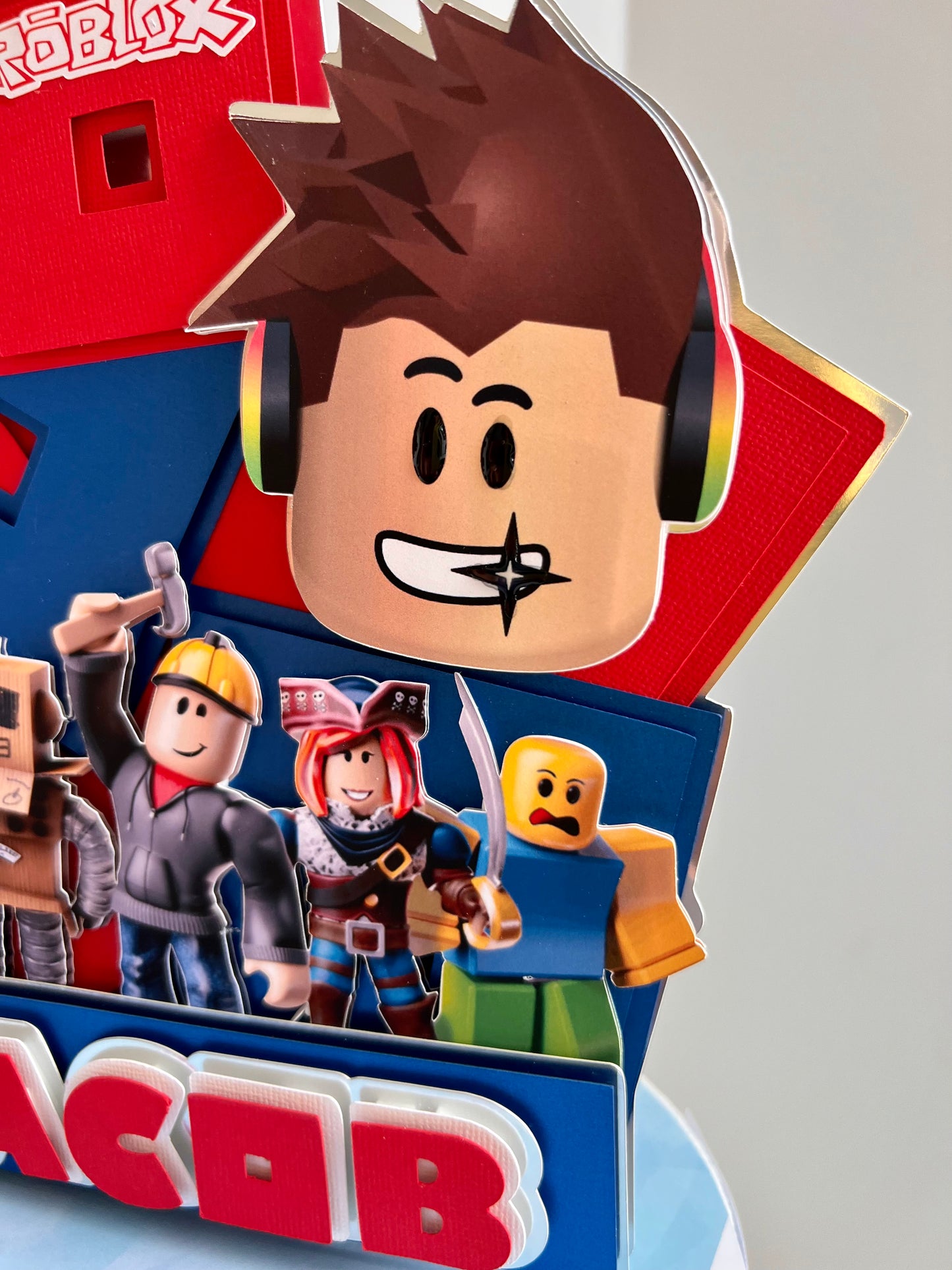 Roblox Cake Topper Roblox Theme Birthday Roblox Party Decor