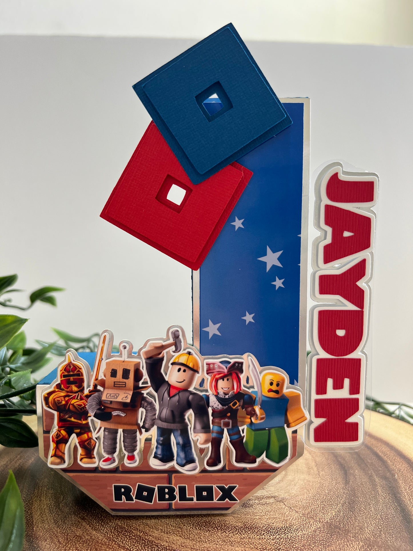 Roblox Personalized 3D Number. Roblox Birthday Table Decor. Boy Birthday Decorations. Anime 3D letters and Numbers.