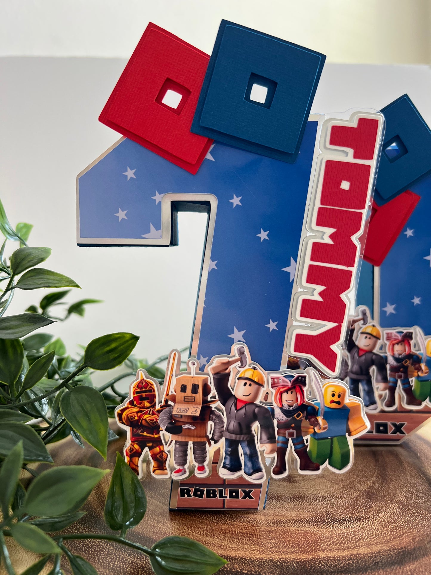Roblox Personalized 3D Number. Roblox Birthday Table Decor. Boy Birthday Decorations. Anime 3D letters and Numbers.