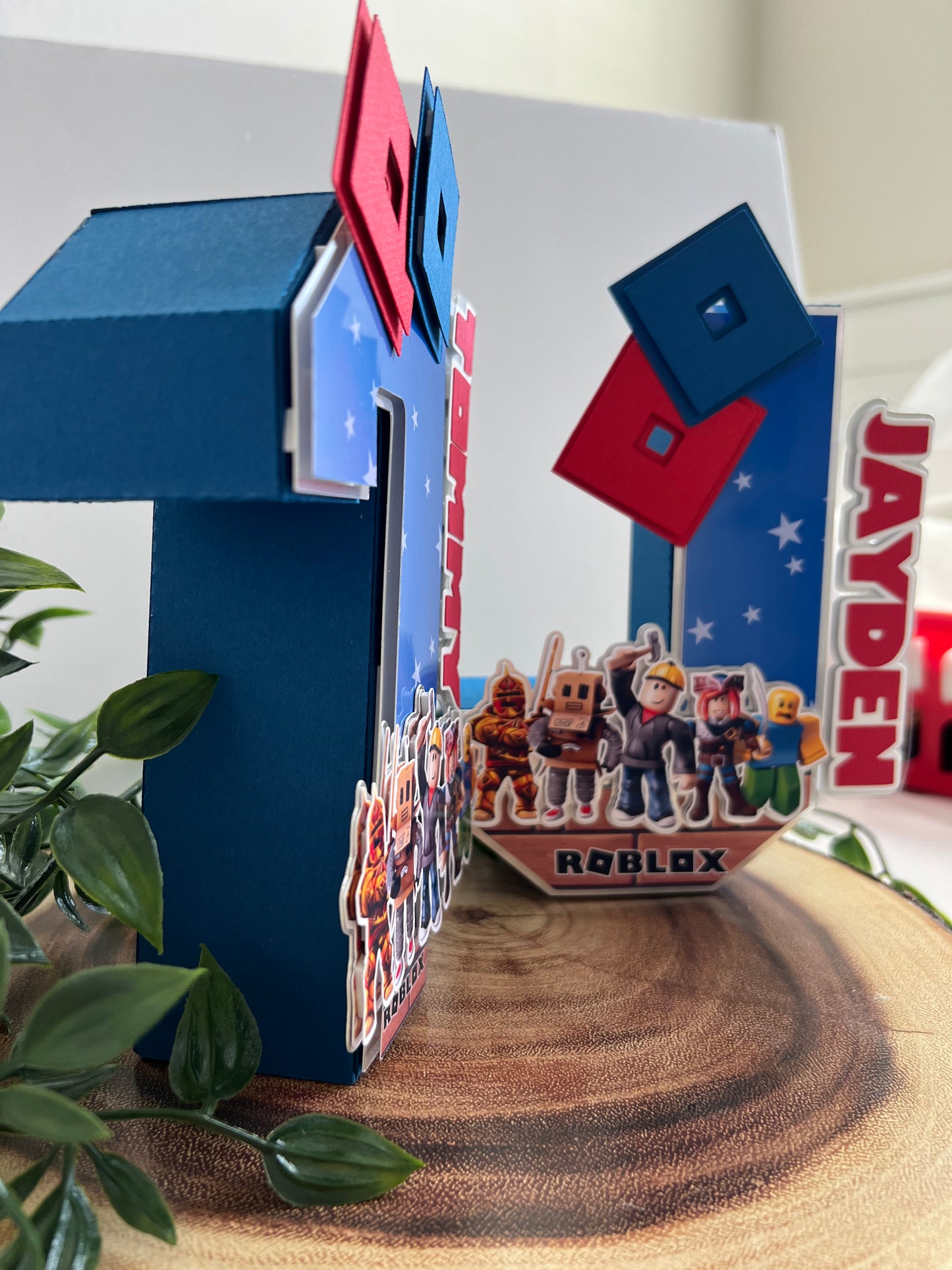 Roblox Personalized 3D Number. Roblox Birthday Table Decor. Boy Birthday Decorations. Anime 3D letters and Numbers.