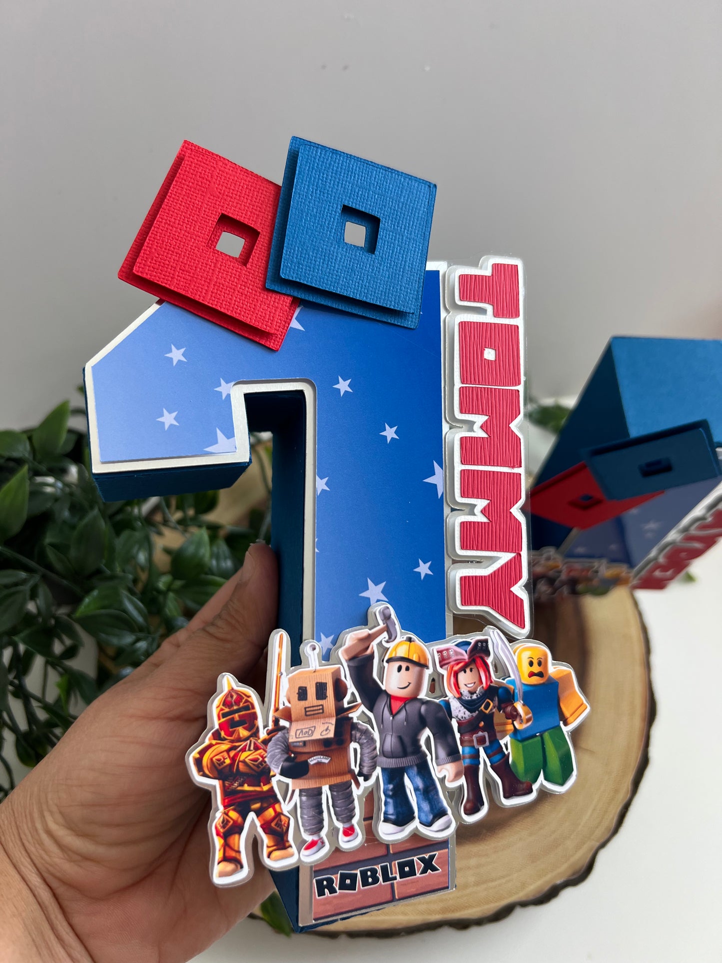 Roblox Personalized 3D Number. Roblox Birthday Table Decor. Boy Birthday Decorations. Anime 3D letters and Numbers.