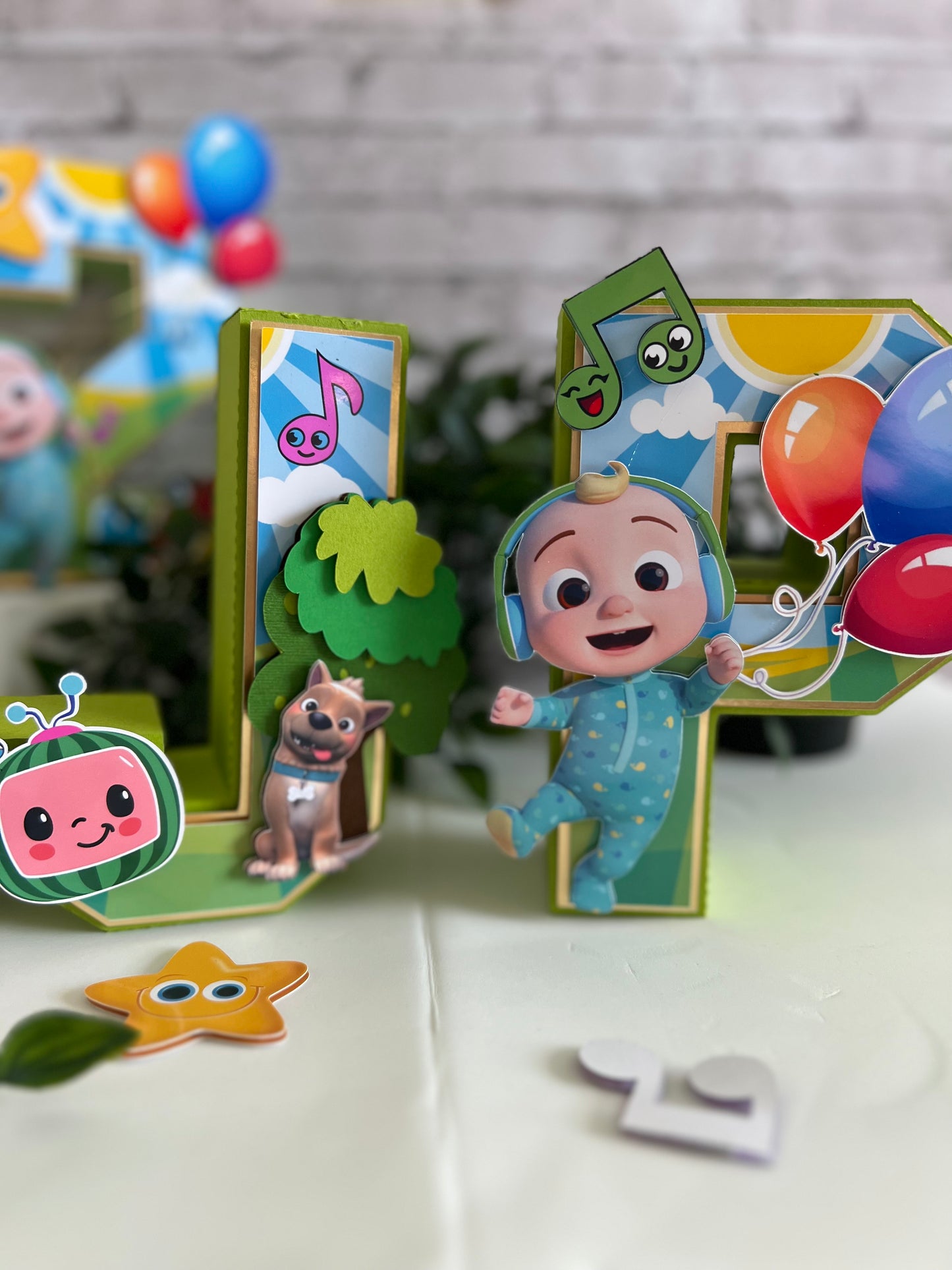 Theme preschool Numbers - melon 3 D Numbers Kids Name - Personalized 3D Numbers - Coco party Decor - Inspired 3D Numbers - Wold Party