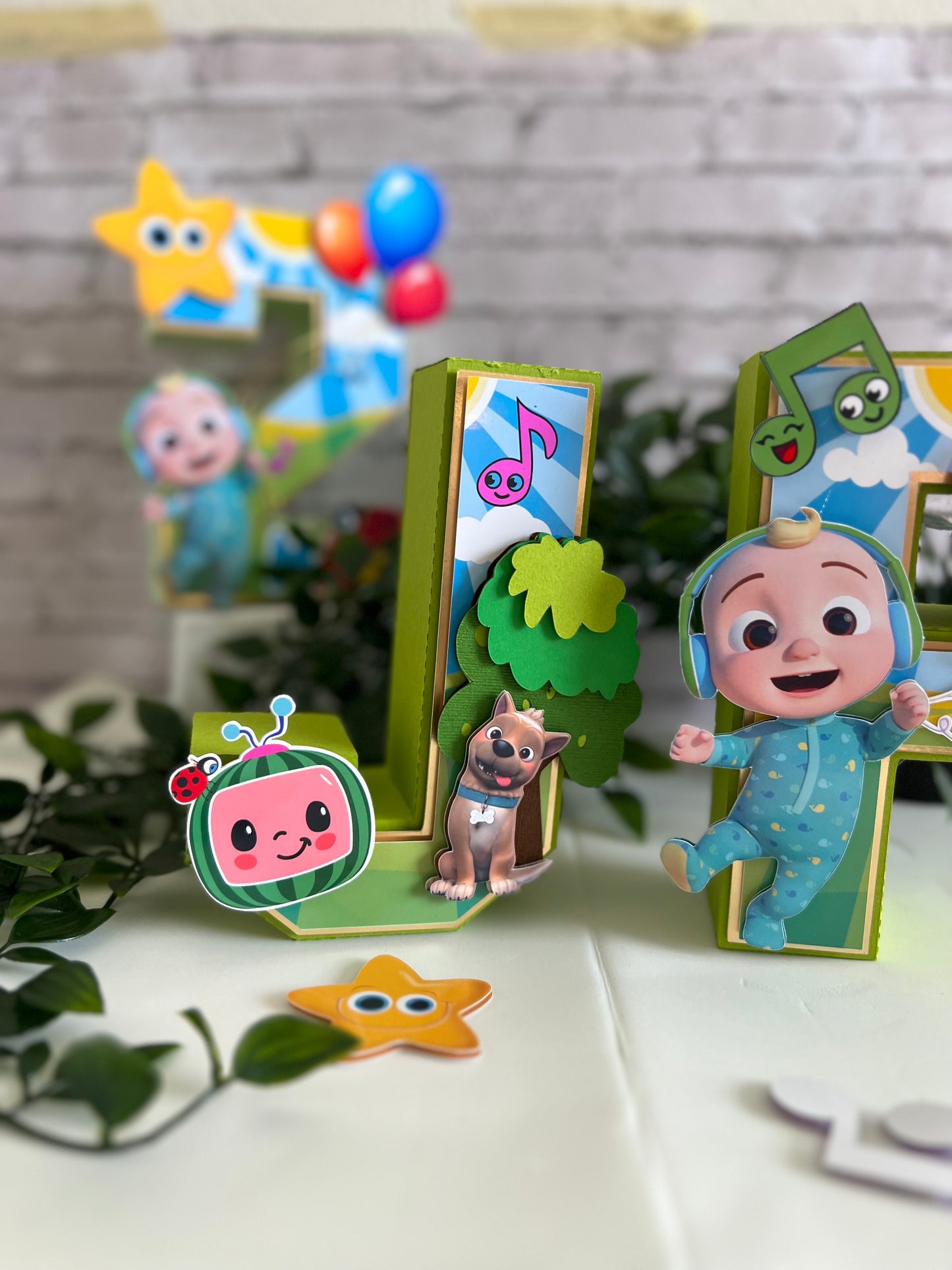 Theme preschool Numbers - melon 3 D Numbers Kids Name - Personalized 3D Numbers - Coco party Decor - Inspired 3D Numbers - Wold Party