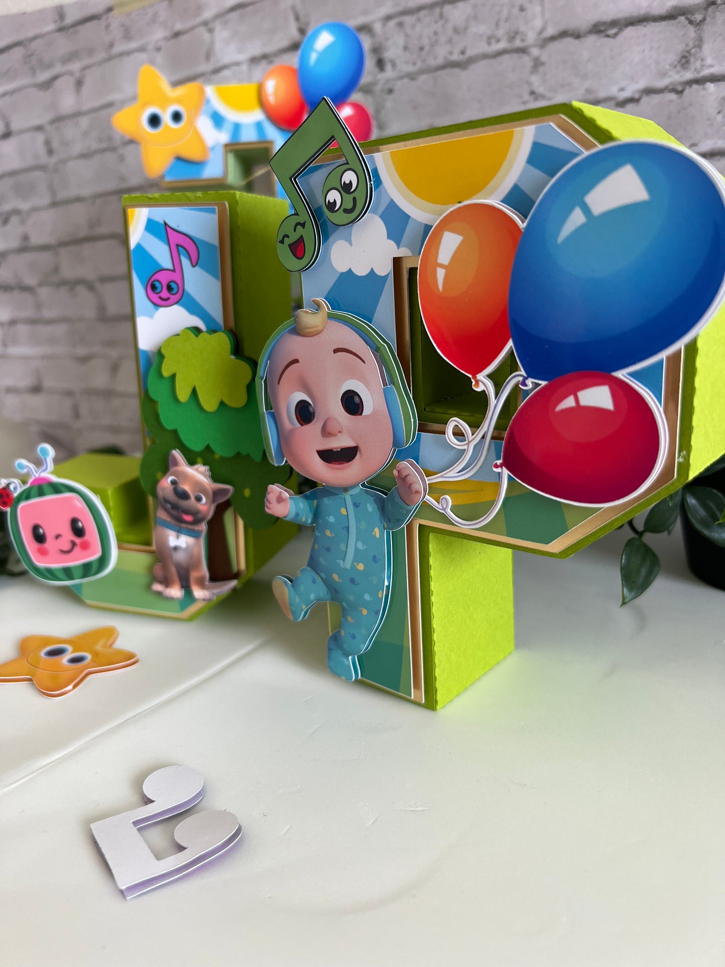 Theme preschool Numbers - melon 3 D Numbers Kids Name - Personalized 3D Numbers - Coco party Decor - Inspired 3D Numbers - Wold Party