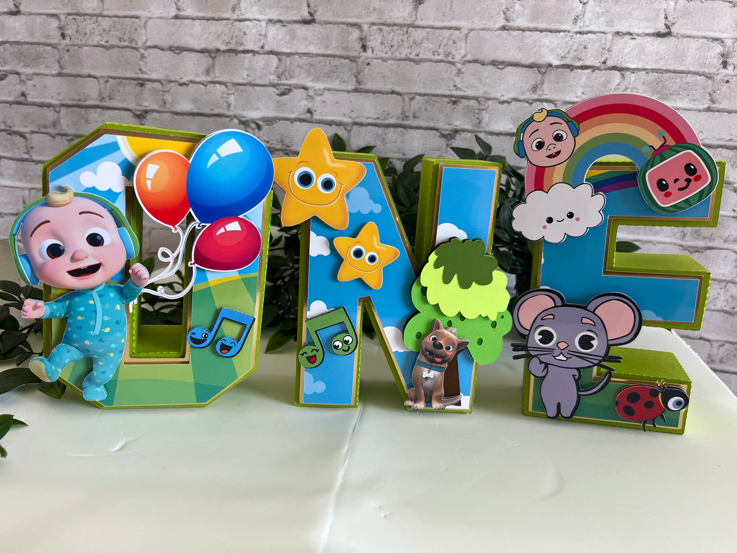 Theme preschool Numbers - melon 3 D Numbers Kids Name - Personalized 3D Numbers - Coco party Decor - Inspired 3D Numbers - Wold Party