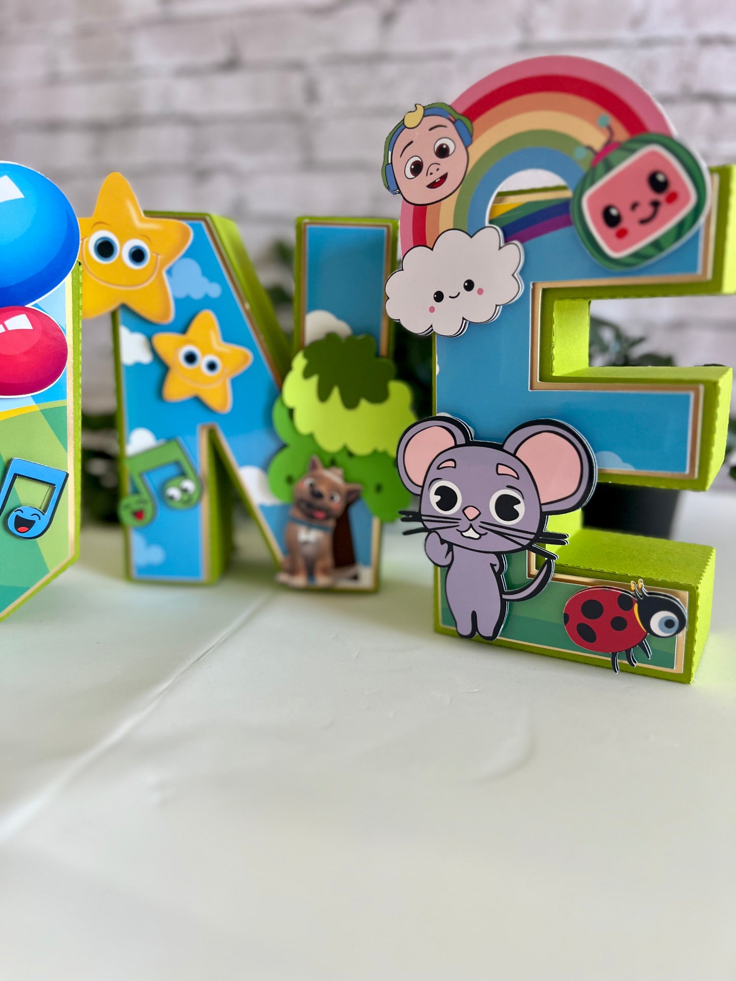 Theme preschool Numbers - melon 3 D Numbers Kids Name - Personalized 3D Numbers - Coco party Decor - Inspired 3D Numbers - Wold Party