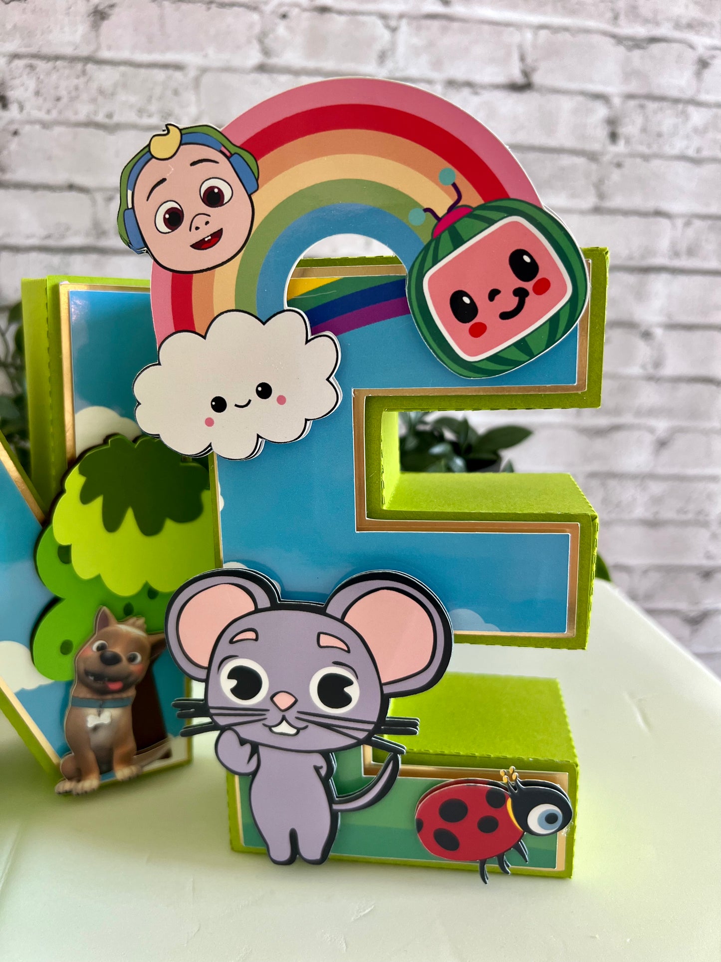Theme preschool Numbers - melon 3 D Numbers Kids Name - Personalized 3D Numbers - Coco party Decor - Inspired 3D Numbers - Wold Party