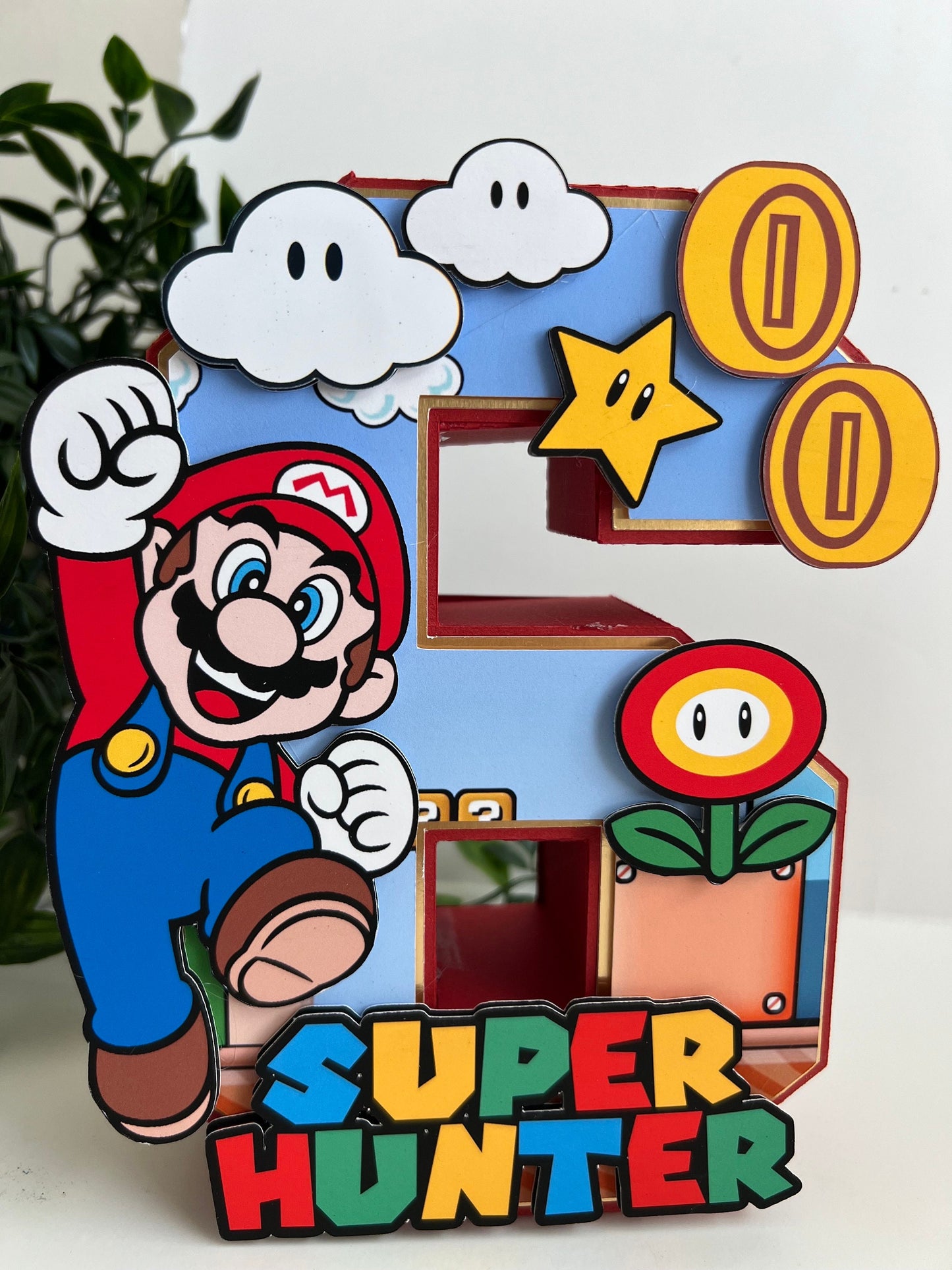 Mario 3D letters / Mario Brothers Birthday Decorations / Super Party / Mario Game Birthday / Boys and Girls 3D Letters