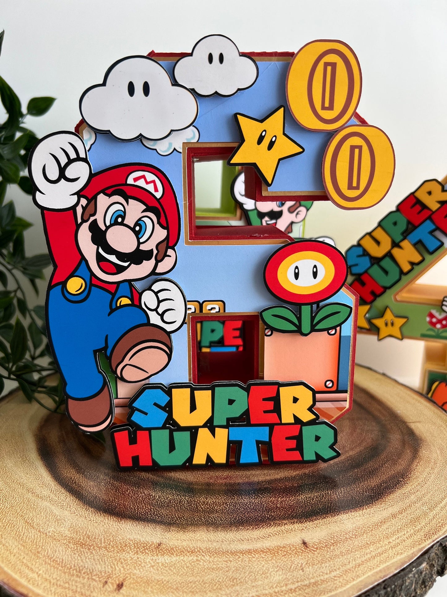 Mario 3D letters / Mario Brothers Birthday Decorations / Super Party / Mario Game Birthday / Boys and Girls 3D Letters