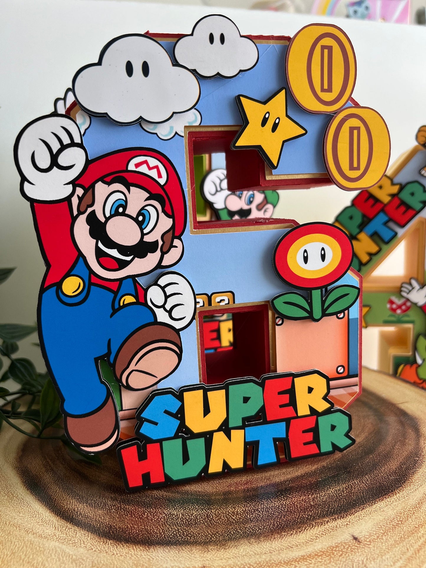 Mario 3D letters / Mario Brothers Birthday Decorations / Super Party / Mario Game Birthday / Boys and Girls 3D Letters