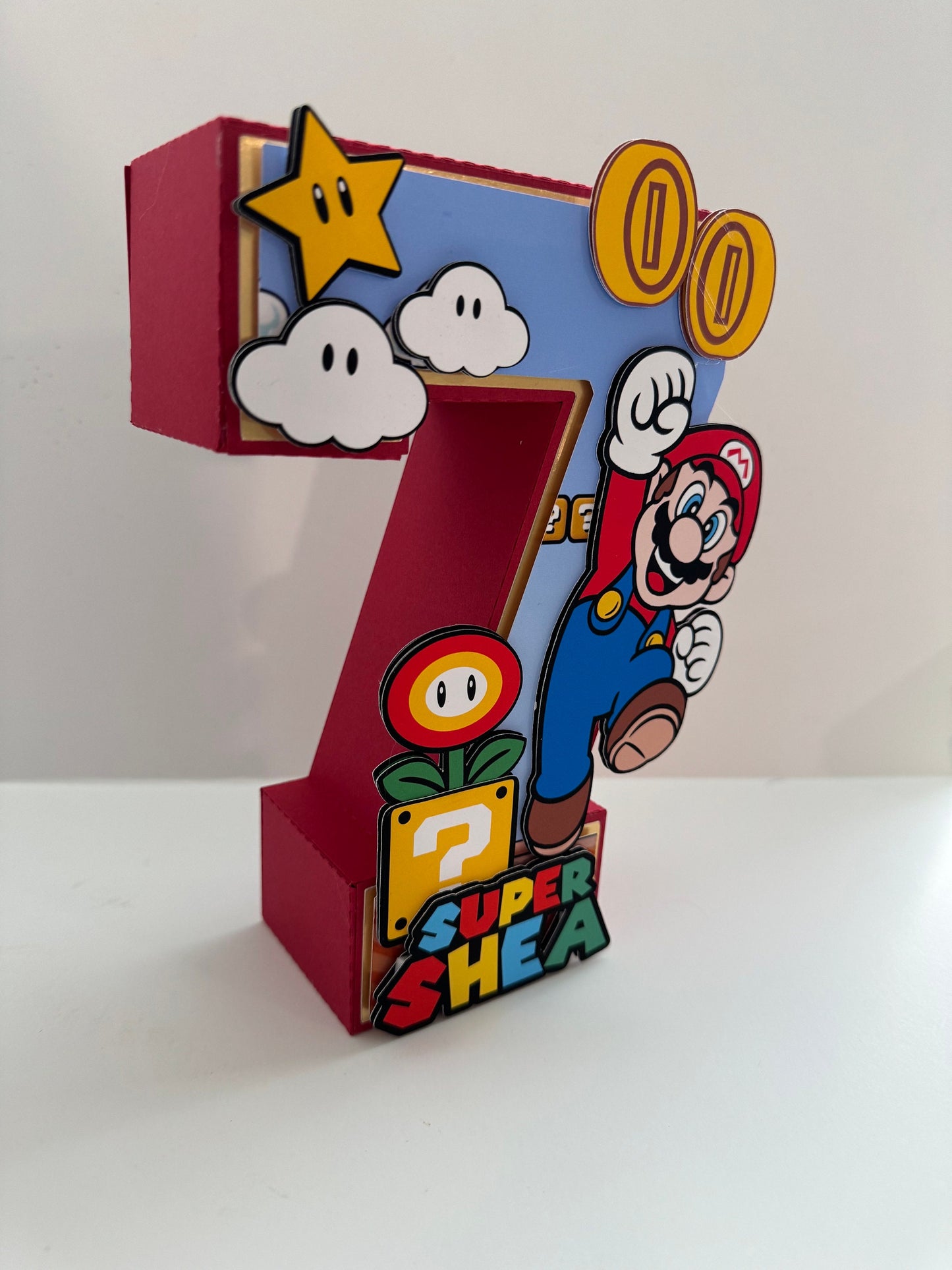 Mario 3D letters / Mario Brothers Birthday Decorations / Super Party / Mario Game Birthday / Boys and Girls 3D Letters