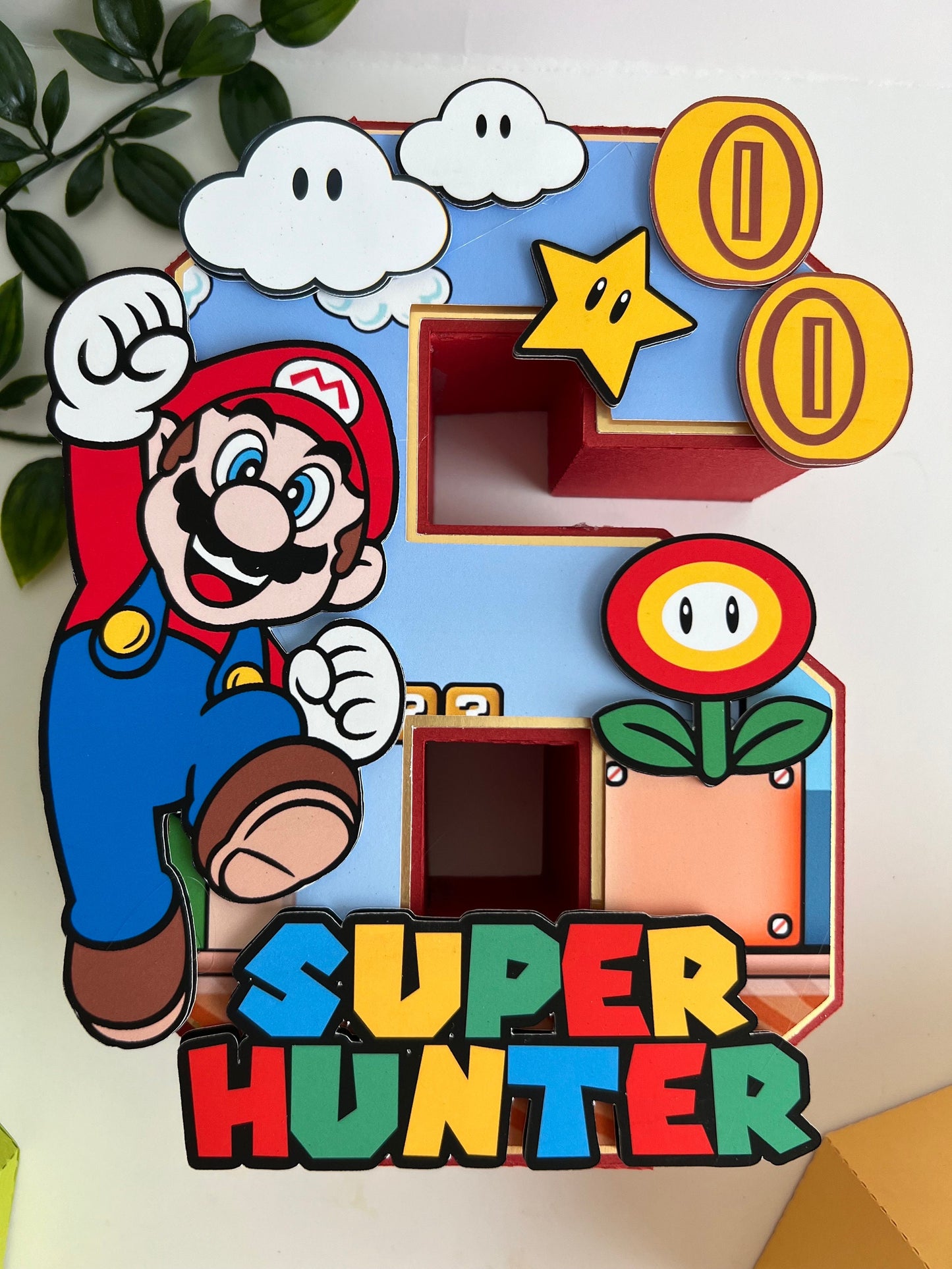 Mario 3D letters / Mario Brothers Birthday Decorations / Super Party / Mario Game Birthday / Boys and Girls 3D Letters