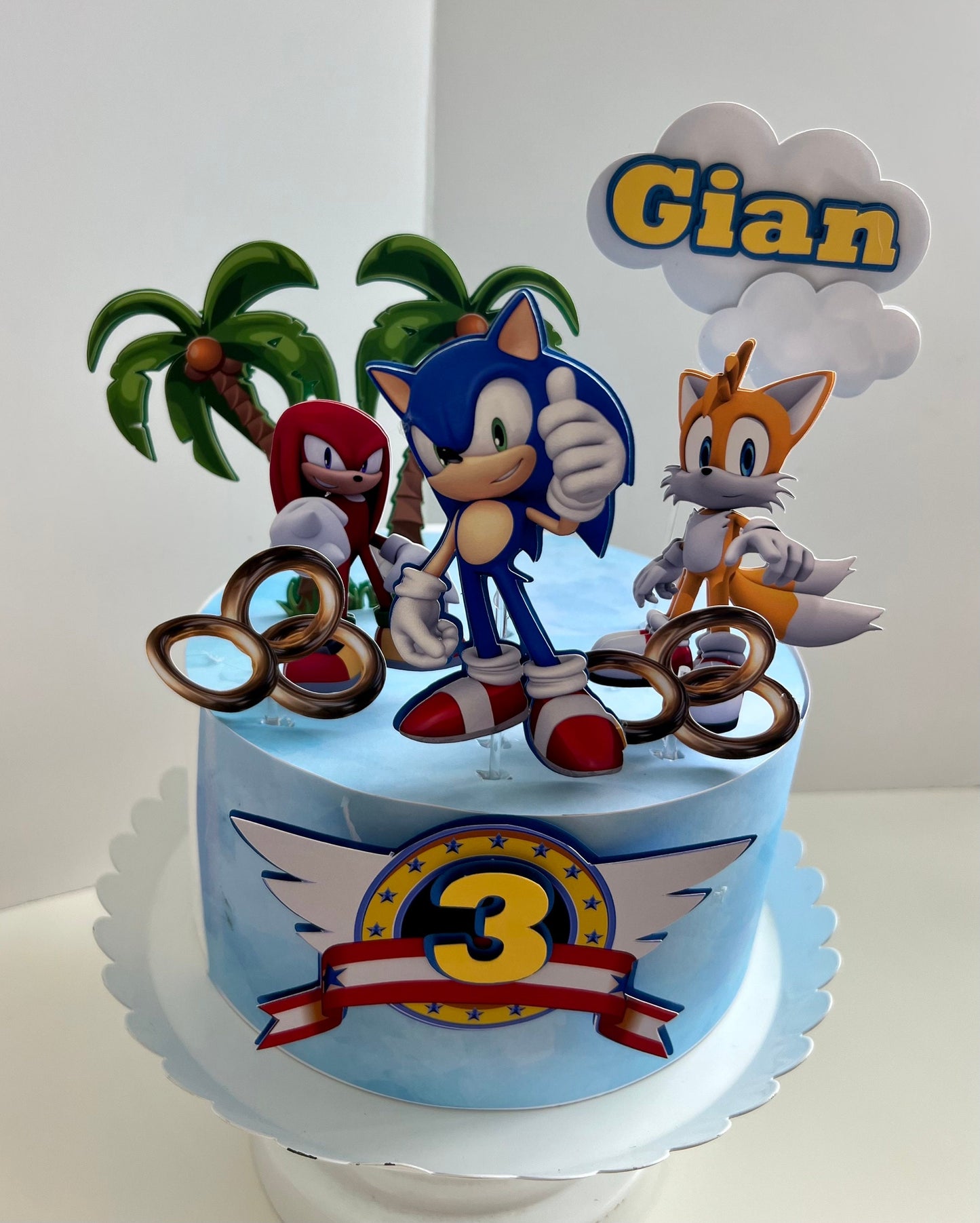 Sonic and Friends Cake Topper, Sonic Birthday, Sonic Cake topper, Super Sonic Topper, Sonic Inspiration, Happy Birthday Cake Topper.