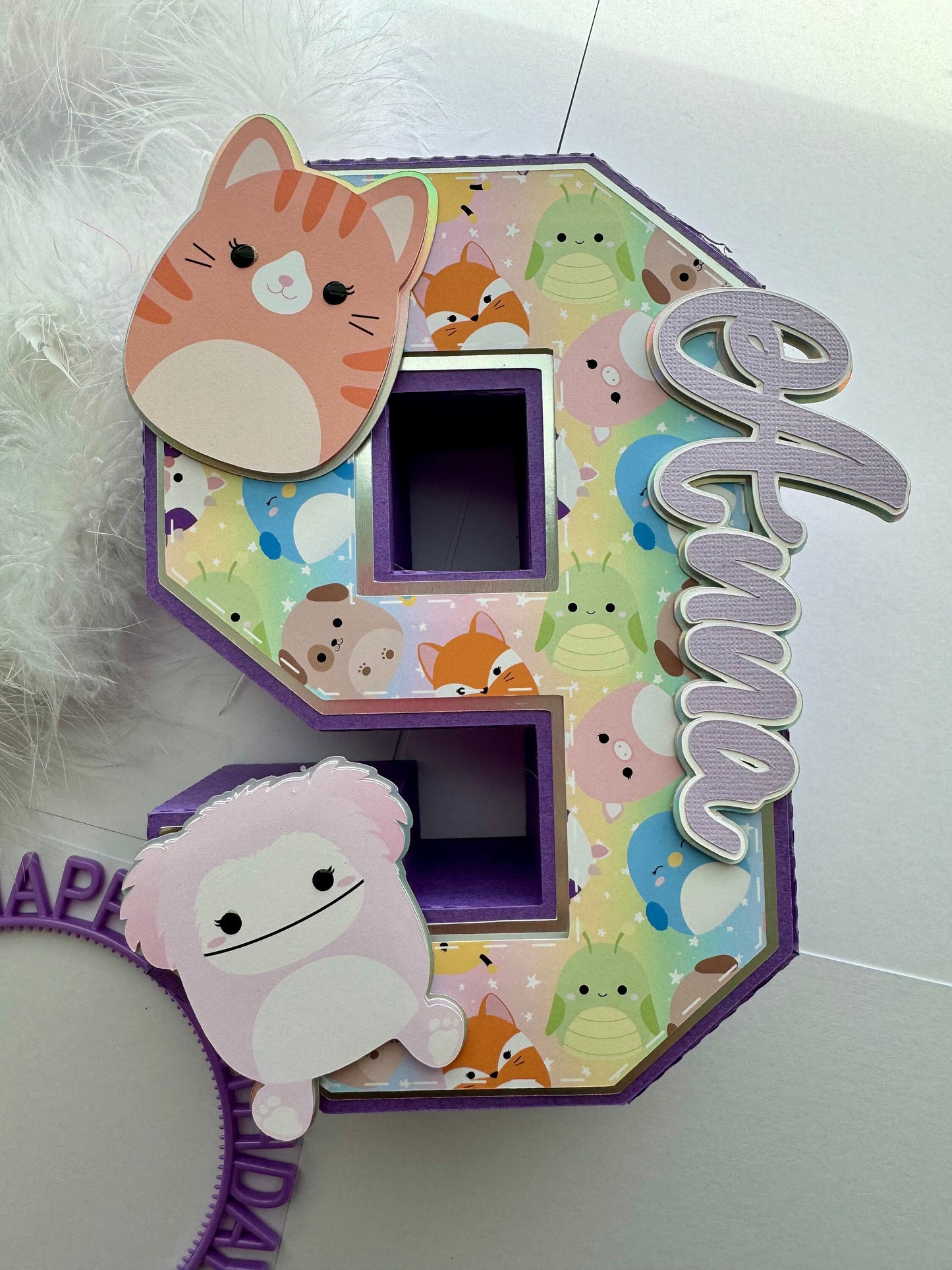 Squishmallows 3D Number. Party Decorations. Squishmallows Birthday Party. Personalized Squishmallows Party Decor. Squishies