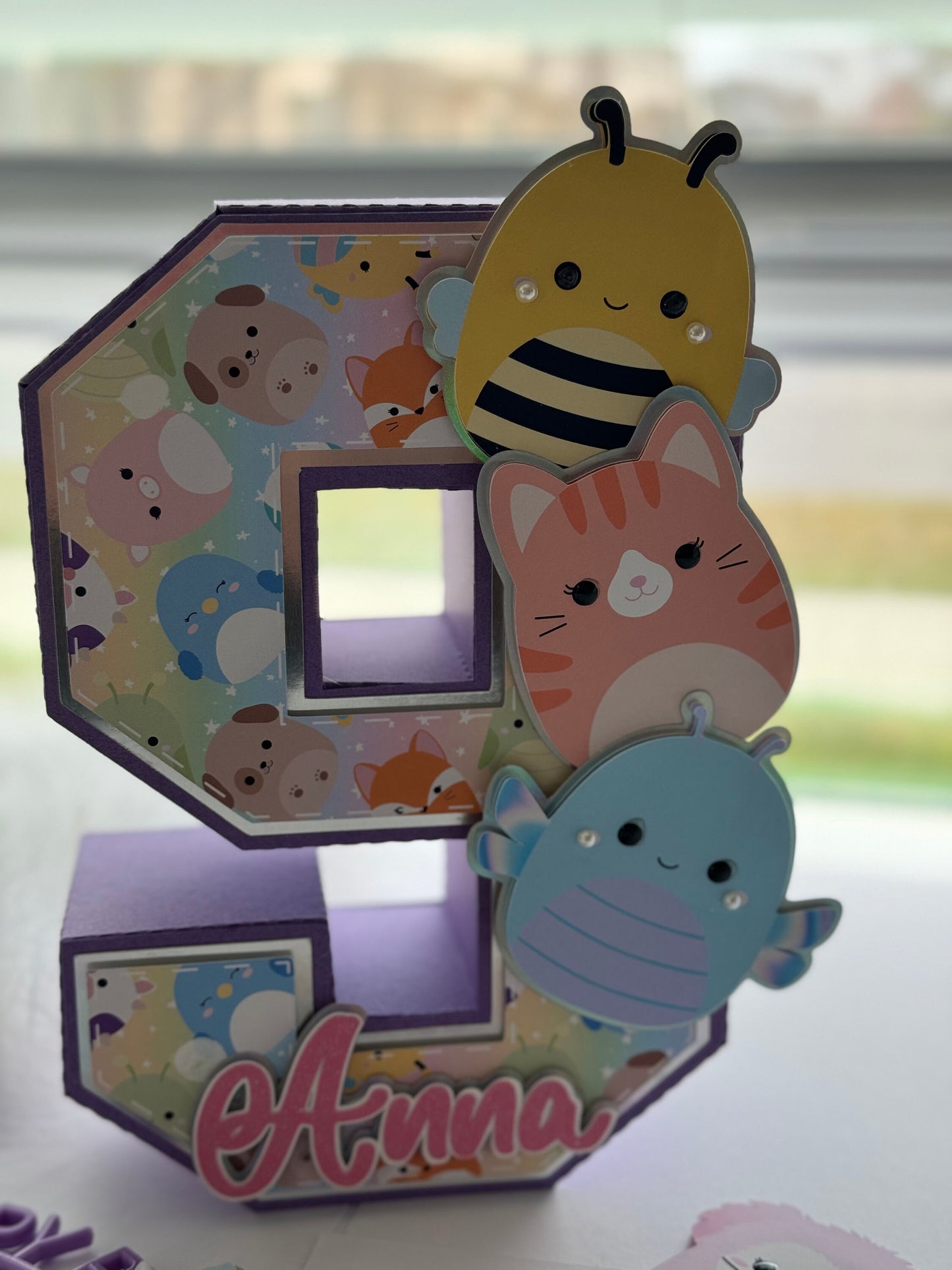 Squishmallows 3D Number. Party Decorations. Squishmallows Birthday Party. Personalized Squishmallows Party Decor. Squishies
