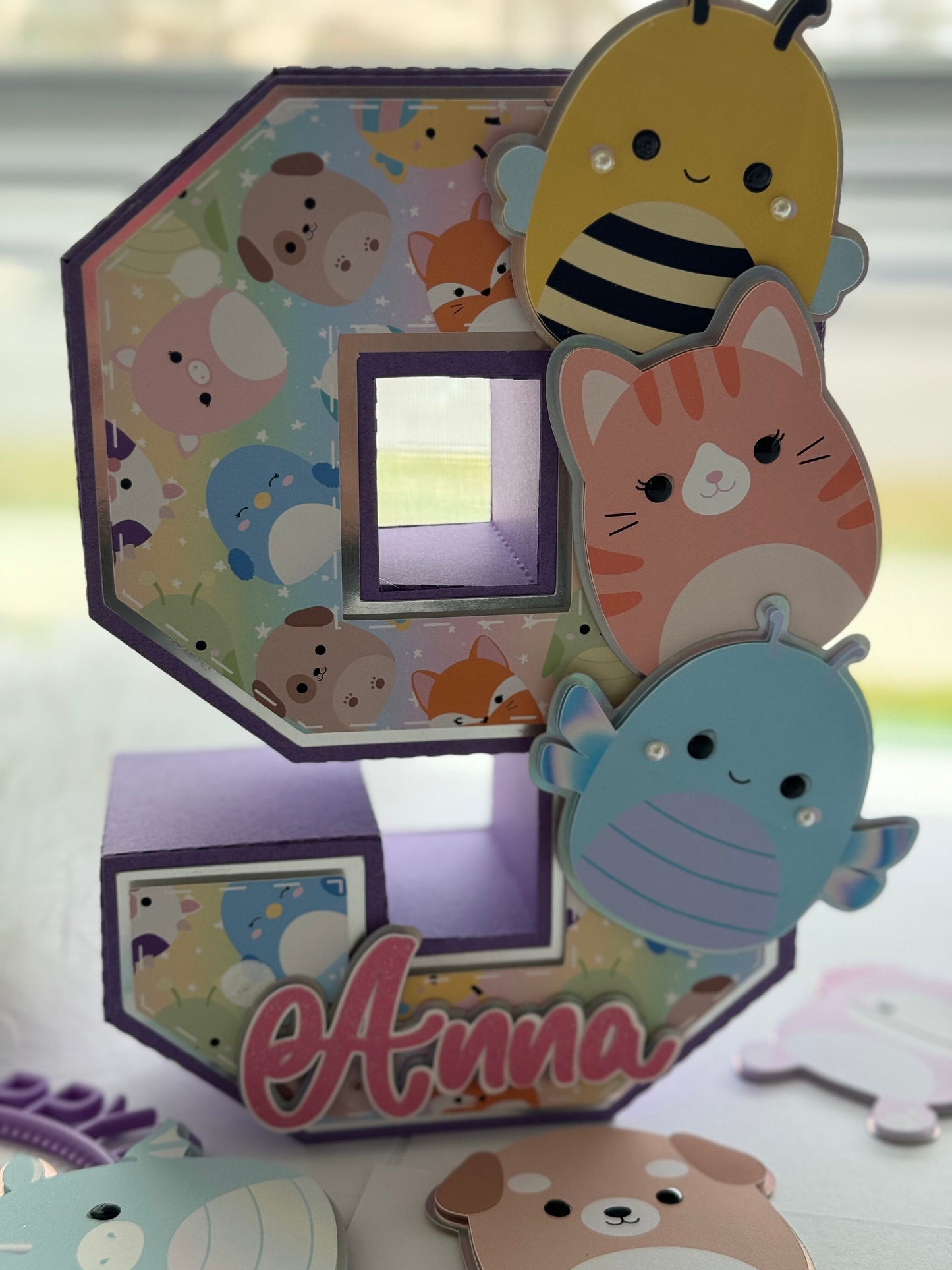 Squishmallows 3D Number. Party Decorations. Squishmallows Birthday Party. Personalized Squishmallows Party Decor. Squishies