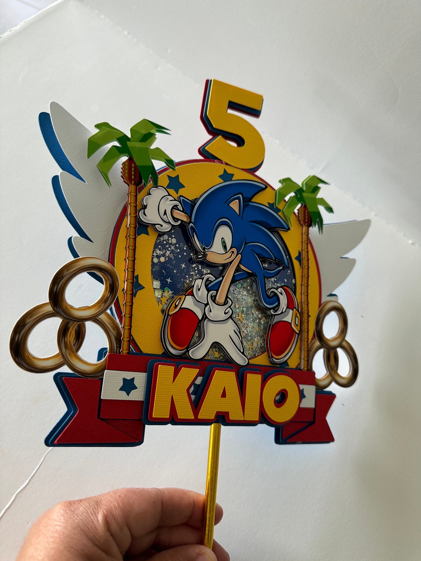 Sonic the Hedgehog Cake Topper Sonic Party Decoration