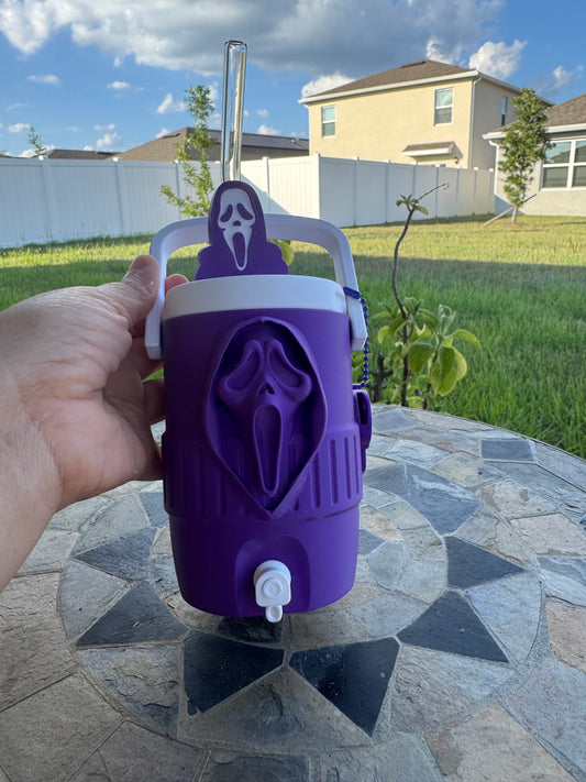 Ghost face 12oz can cooler holder