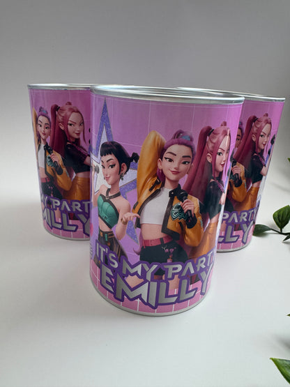 KPop Demon Party Favor Coin Bank– Personalized Piggy Bank