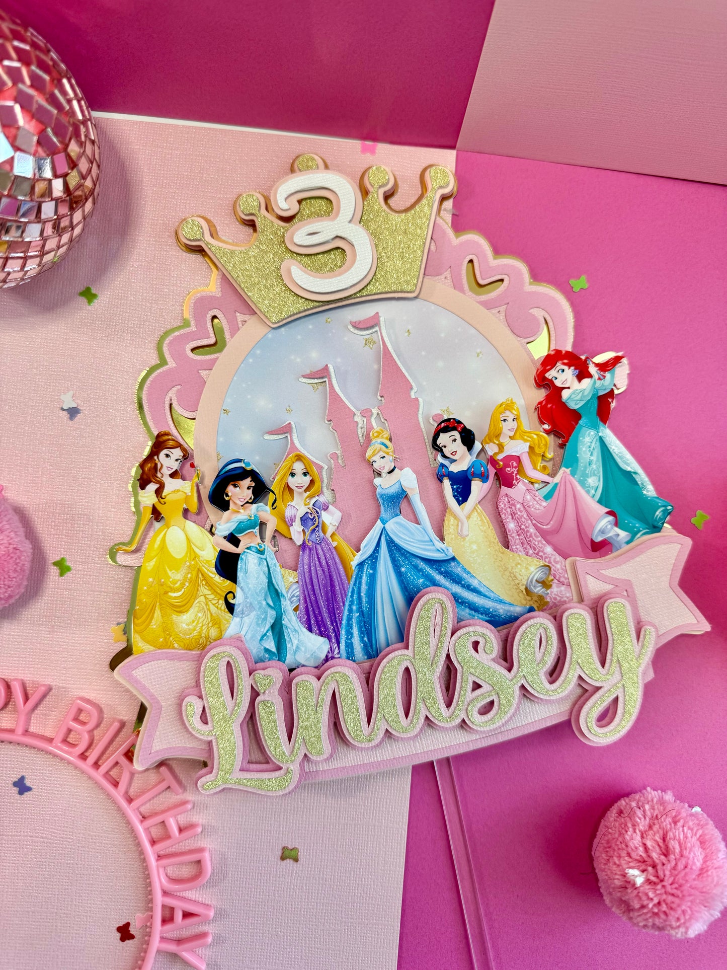 Princess Disney Cake Topper