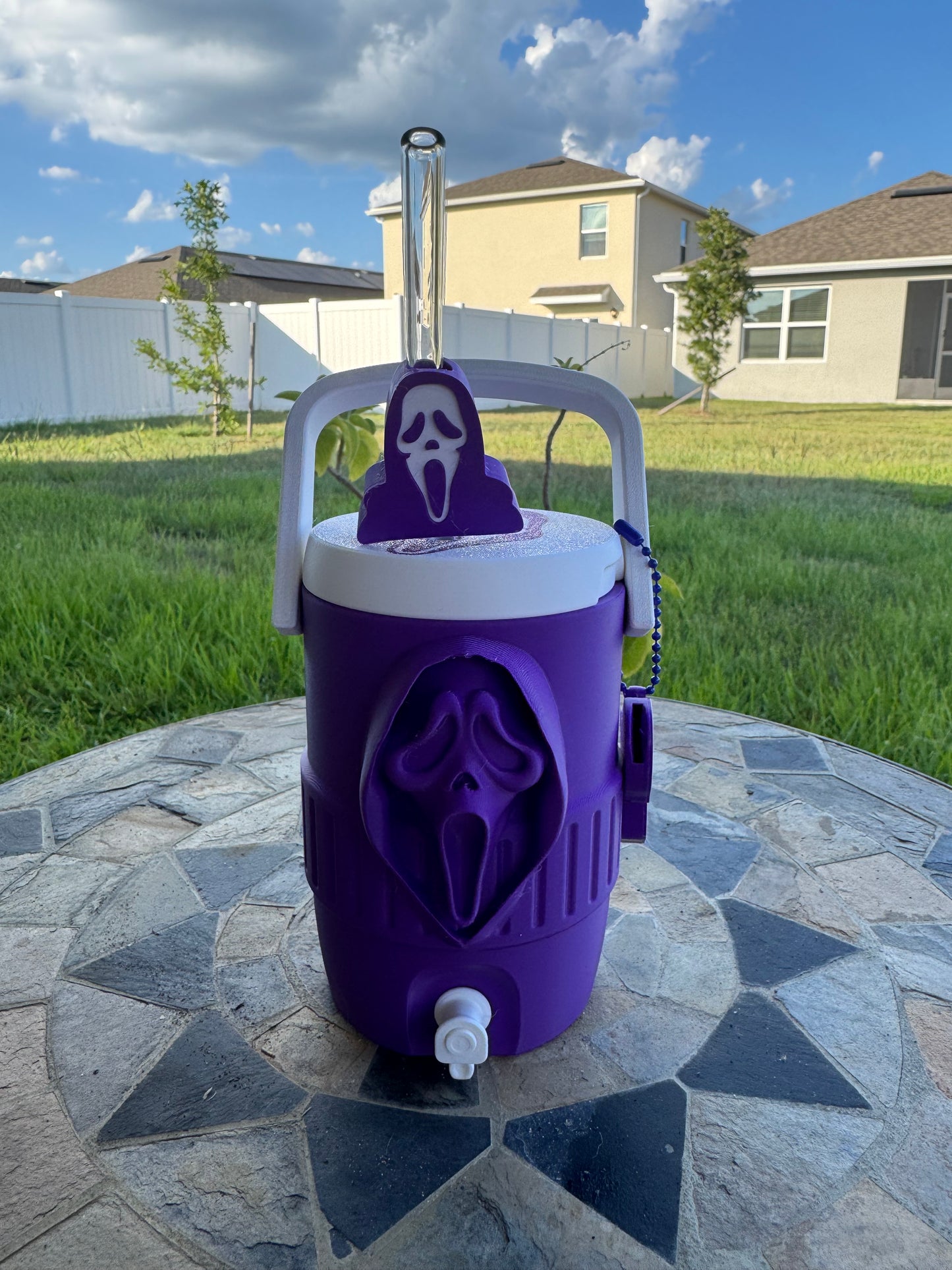 Ghost face 12oz can cooler holder