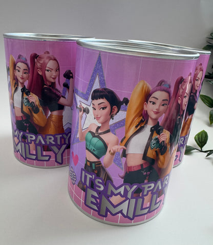 KPop Demon Party Favor Coin Bank– Personalized Piggy Bank