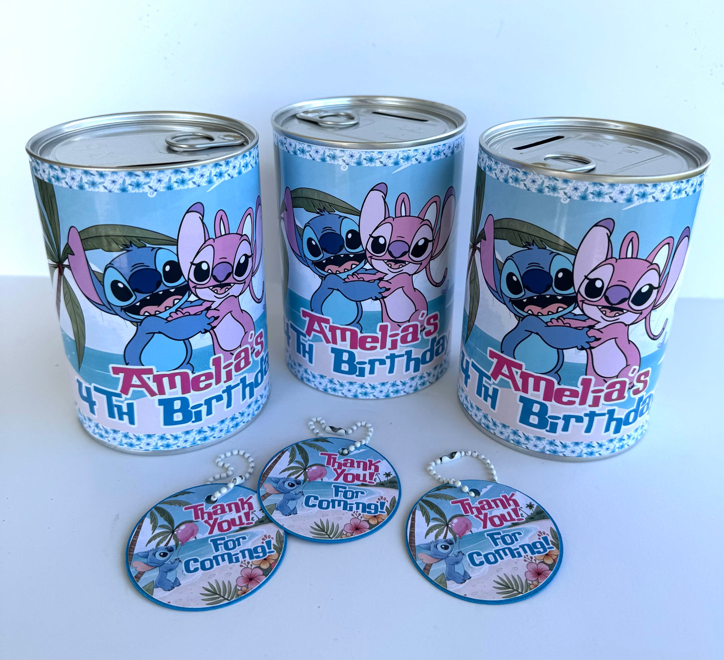 Stitch and Angel party favor Coin Bank