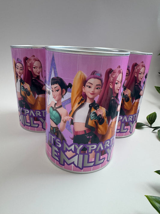 KPop Demon Party Favor Coin Bank– Personalized Piggy Bank