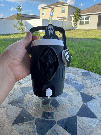 Ghost face 12oz can cooler holder