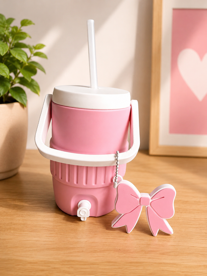 Can Cooler Cup with Bow Can Opener – Reusable Drink Holder - 12 Oz (Copy)