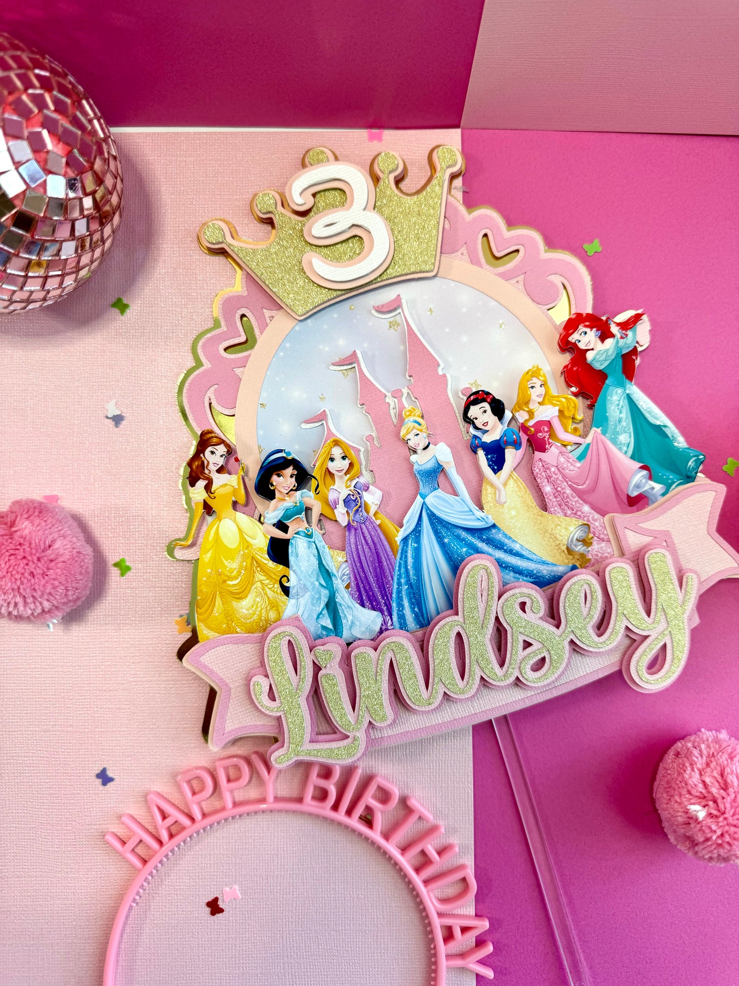 Princess Disney Cake Topper