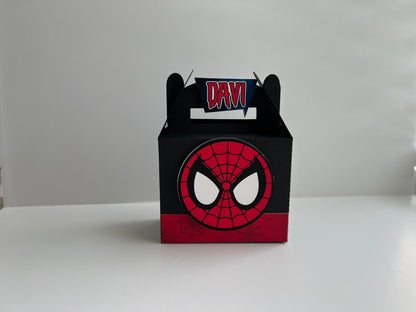 Spider-Man Favor Box, Spiderman Party Bags, Spiderman Party Favor, 3D Spiderman Gift Box, Boy Spider-Man Birthday