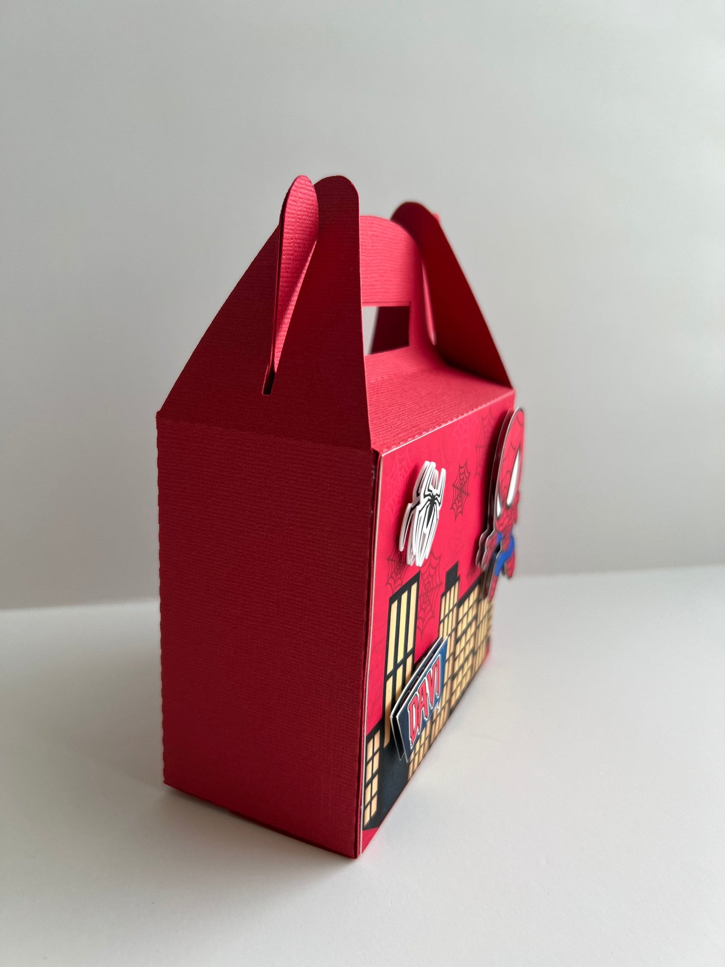 Spider-Man Favor Box, Spiderman Party Bags, Spiderman Party Favor, 3D Spiderman Gift Box, Boy Spider-Man Birthday