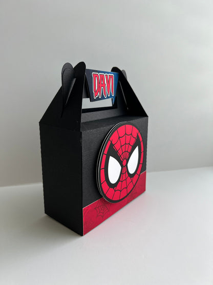 Spider-Man Favor Box, Spiderman Party Bags, Spiderman Party Favor, 3D Spiderman Gift Box, Boy Spider-Man Birthday