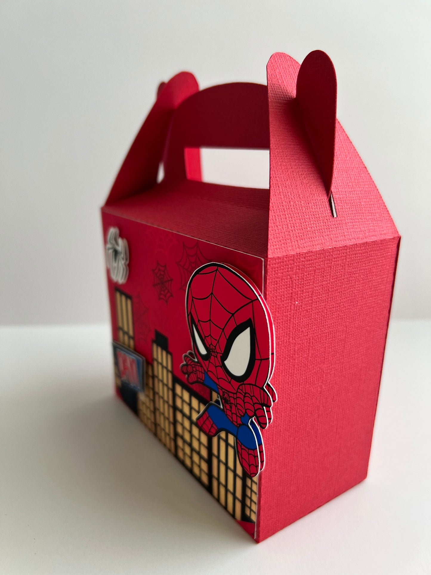 Spider-Man Favor Box, Spiderman Party Bags, Spiderman Party Favor, 3D Spiderman Gift Box, Boy Spider-Man Birthday