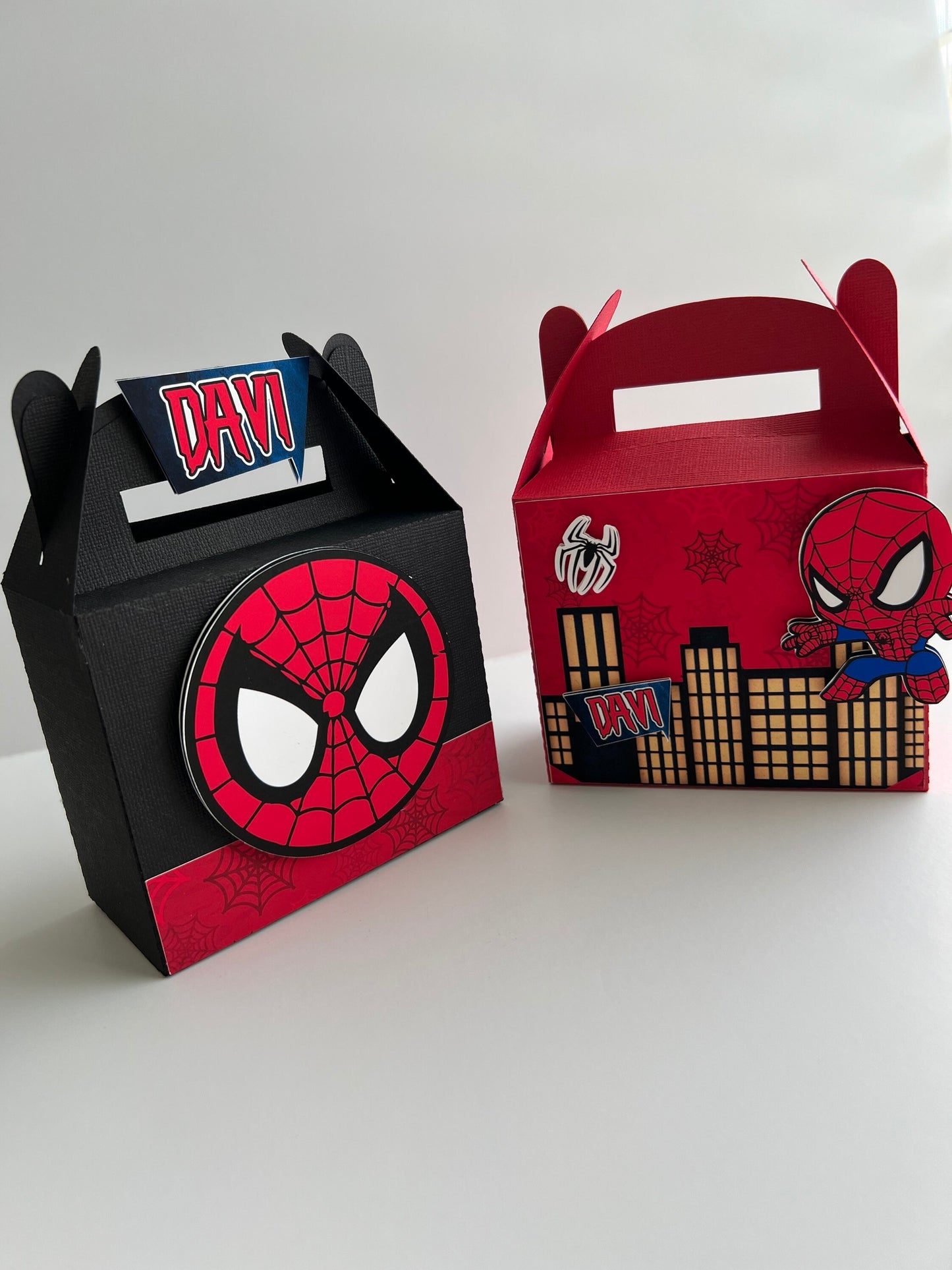 Spider-Man Favor Box, Spiderman Party Bags, Spiderman Party Favor, 3D Spiderman Gift Box, Boy Spider-Man Birthday