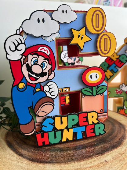 Mario 3D letters / Mario Brothers Birthday Decorations / Super  Party /  Mario Game  Birthday / Boys and Girls 3D Letters