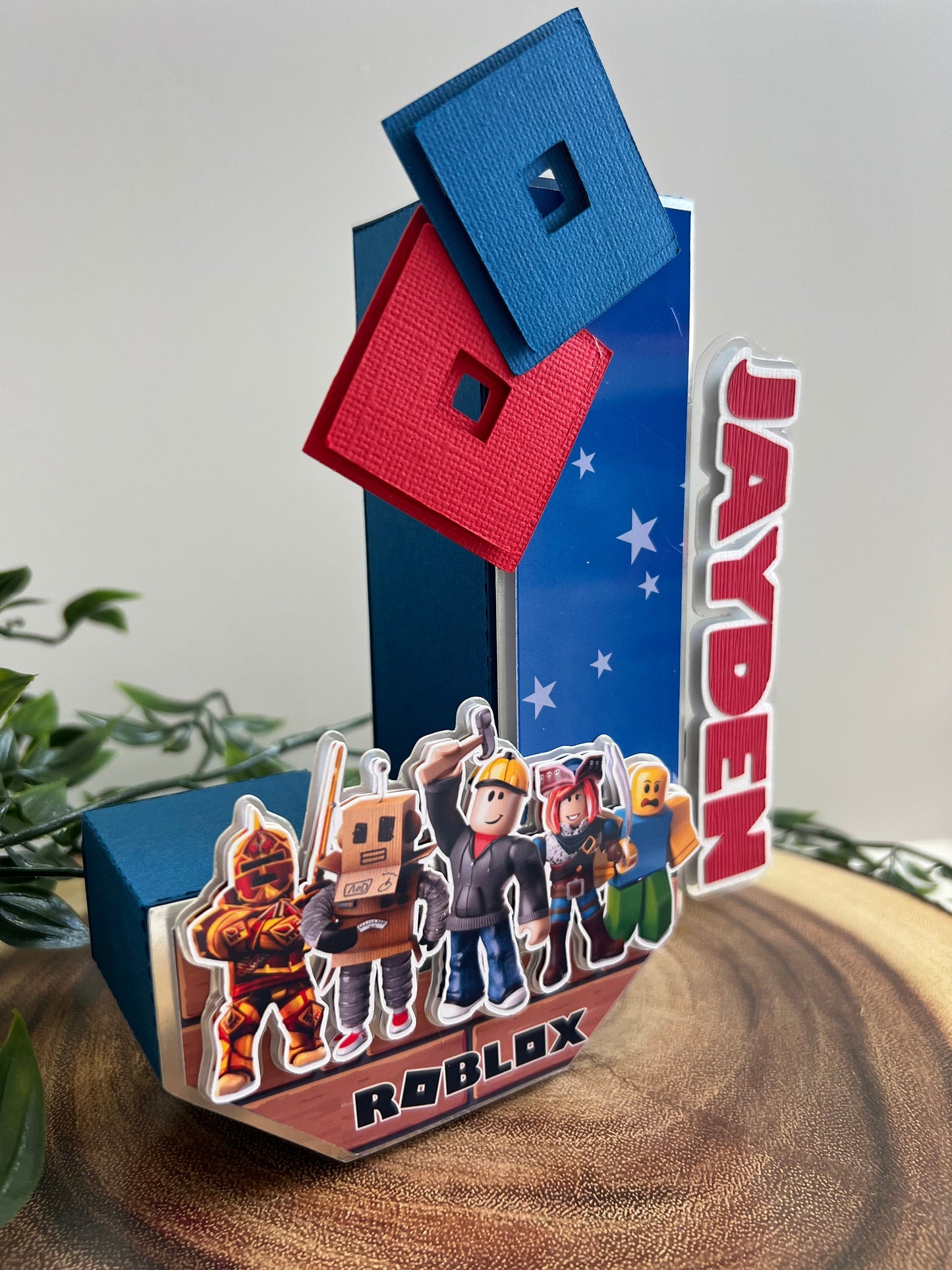 Roblox Game Party Decor - Roblox 3D Letters - Roblox Centerpiece Decor - Roblox game Birthday - 3D Number Roblox Decor