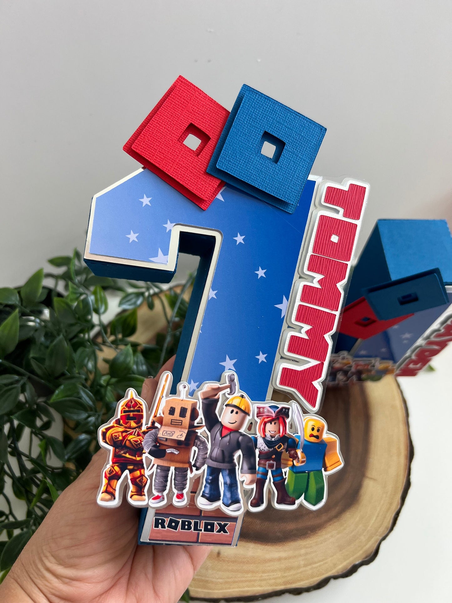 Roblox Game Party Decor - Roblox 3D Letters - Roblox Centerpiece Decor - Roblox game Birthday - 3D Number Roblox Decor