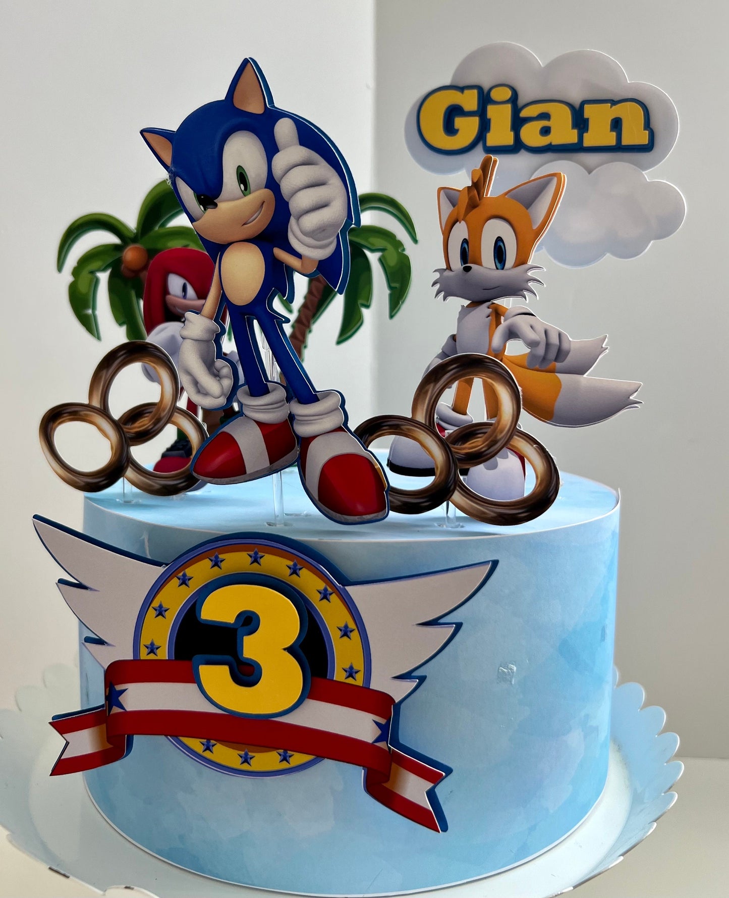 Sonic and Friends Cake Topper, Sonic Birthday, Sonic Cake topper, Super Sonic Topper, Sonic Inspiration, Happy Birthday Cake Topper.