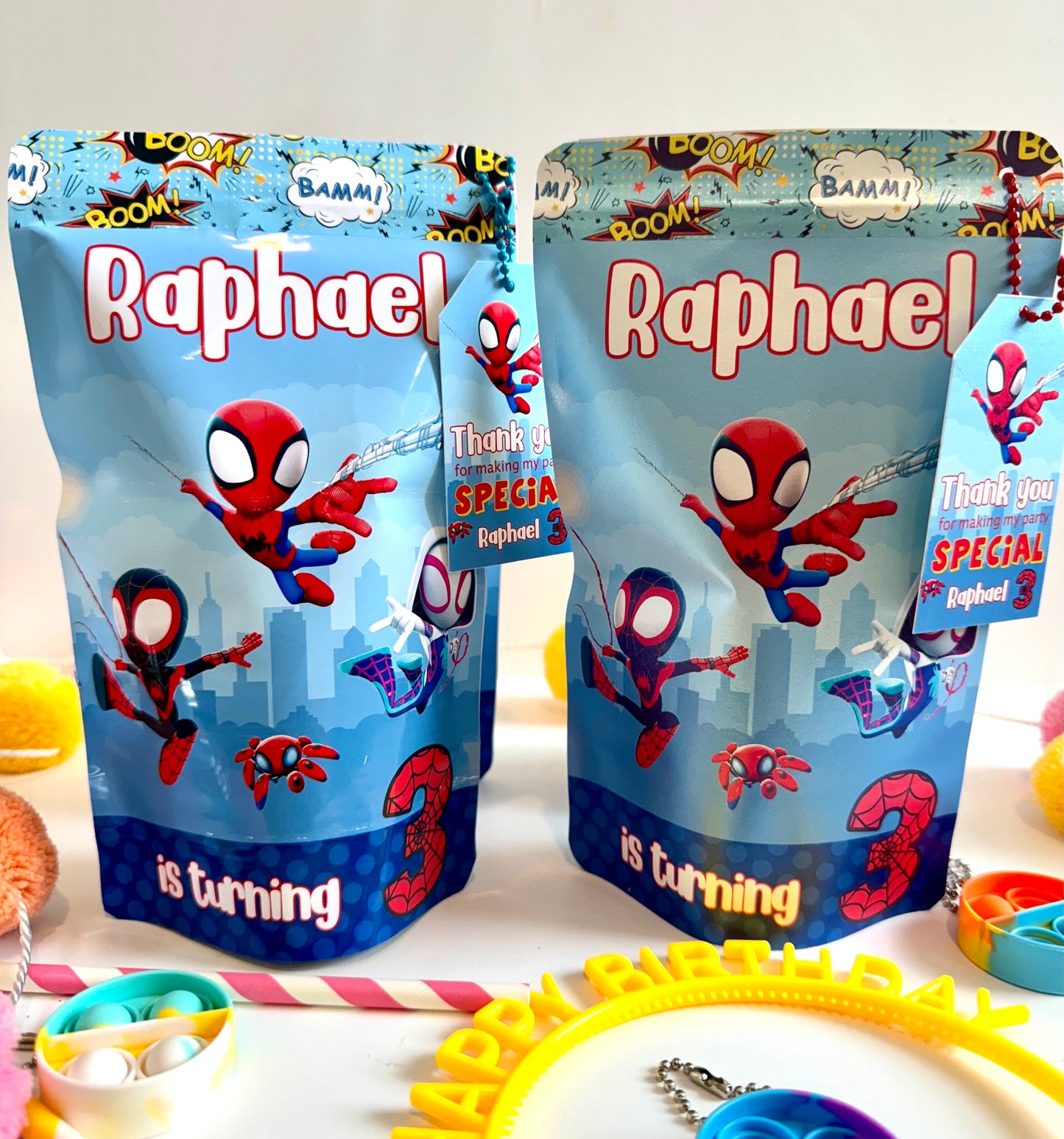 Spider-Man Favor bags, Spiderman Party Bags, Spiderman Party Favor, 3D Spiderman Gift Box, Boy Spider-Man Birthday