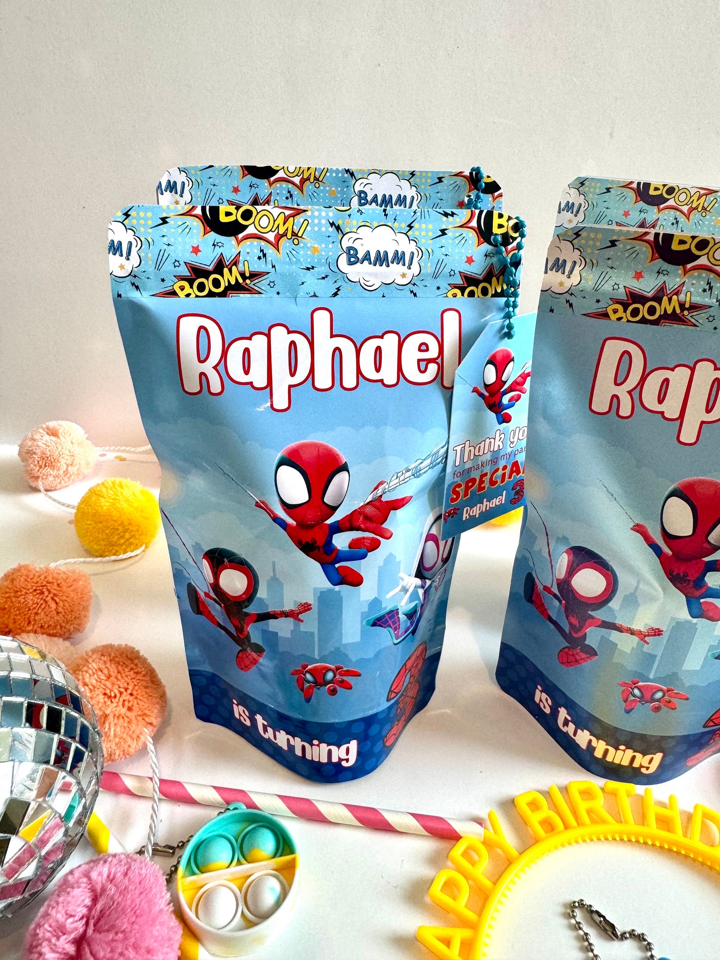 Spider-Man Favor bags, Spiderman Party Bags, Spiderman Party Favor, 3D Spiderman Gift Box, Boy Spider-Man Birthday