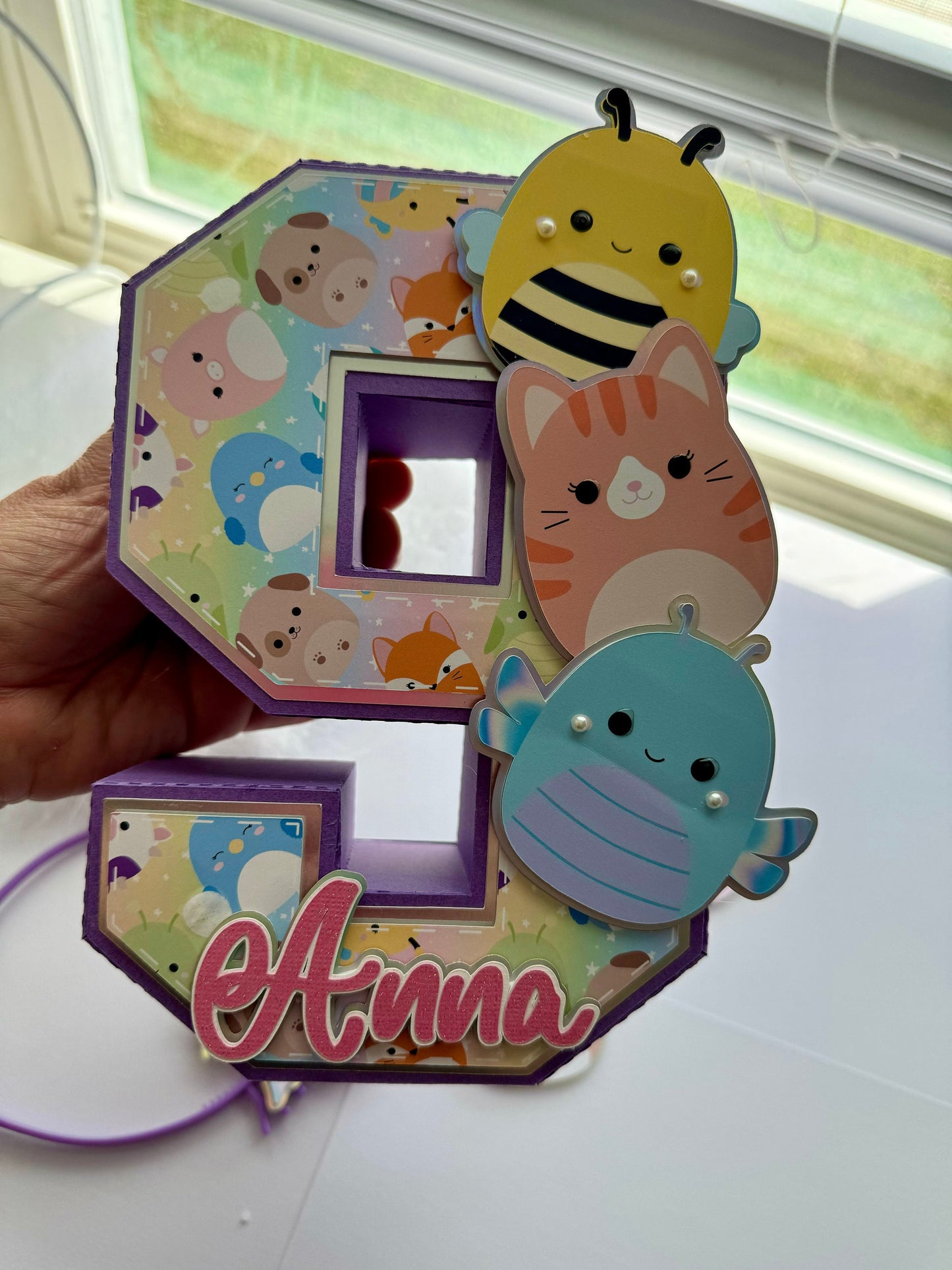 Squishmallows 3D Number.  Party Decorations. Squishmallows Birthday Party.  Personalized Squishmallows Party Decor. Squishies