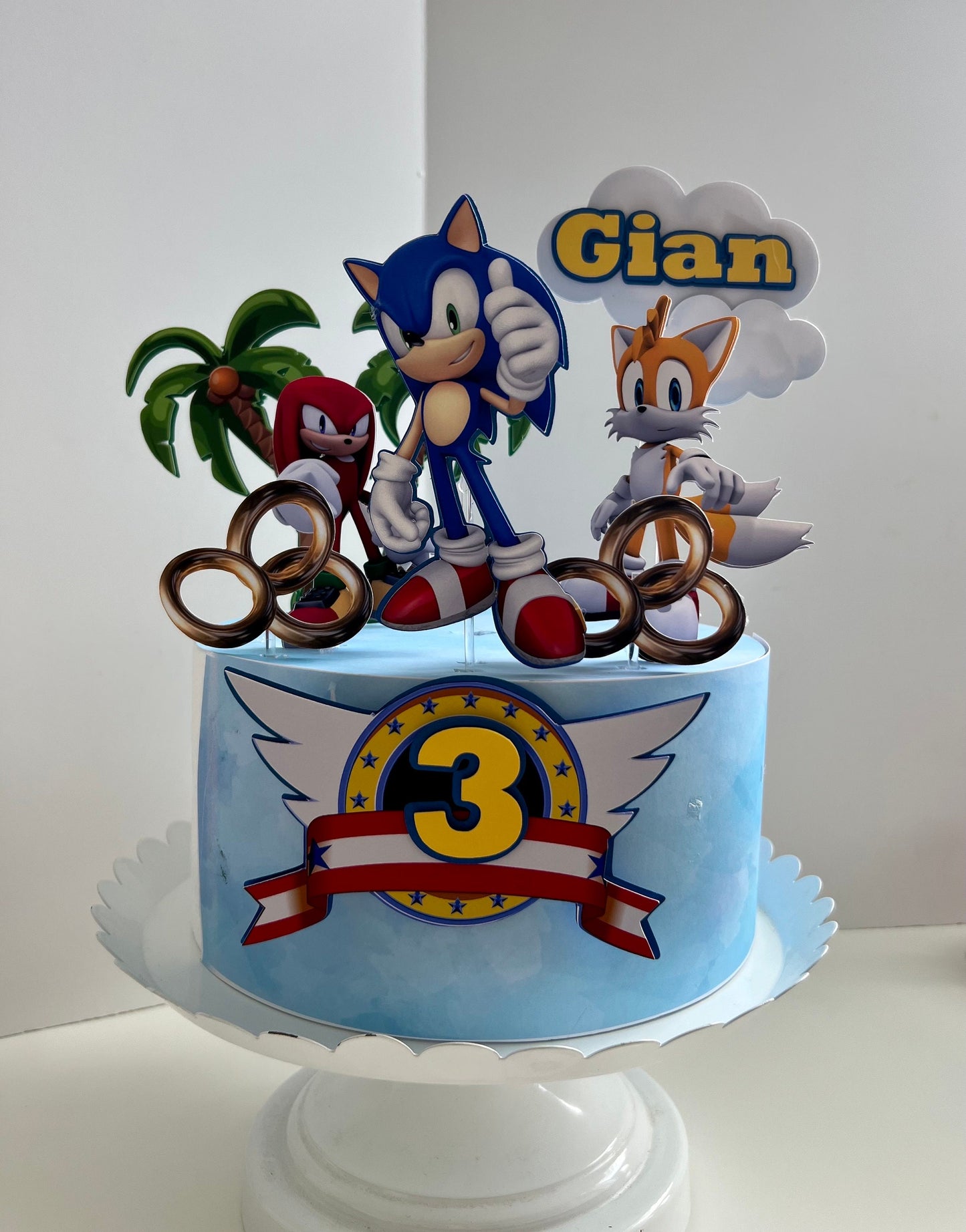 Sonic and Friends Cake Topper, Sonic Birthday, Sonic Cake topper, Super Sonic Topper, Sonic Inspiration, Happy Birthday Cake Topper.