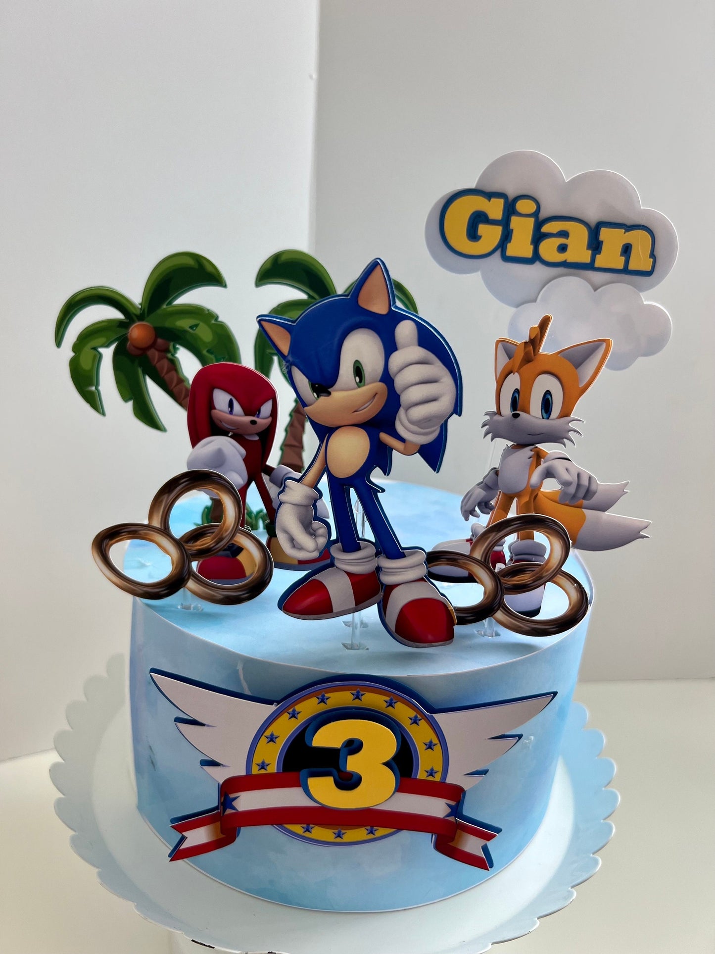 Sonic and Friends Cake Topper, Sonic Birthday, Sonic Cake topper, Super Sonic Topper, Sonic Inspiration, Happy Birthday Cake Topper.