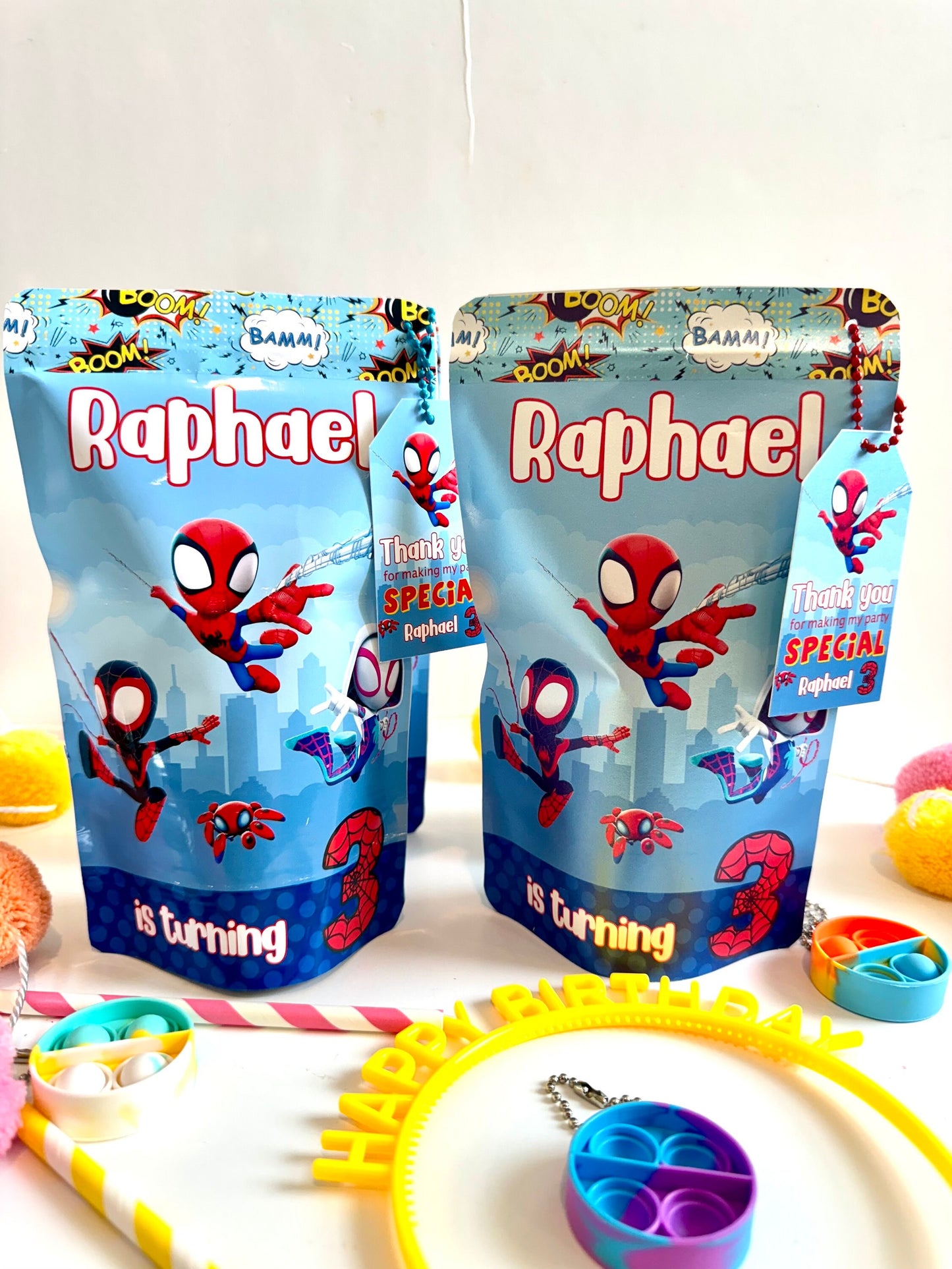 Spider-Man Favor bags, Spiderman Party Bags, Spiderman Party Favor, 3D Spiderman Gift Box, Boy Spider-Man Birthday