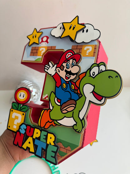 Super Mario 3D letters / Mario Brothers Birthday Decorations / Super  Party /  Mario Game  Birthday / Boys and Girls 3D Large Number