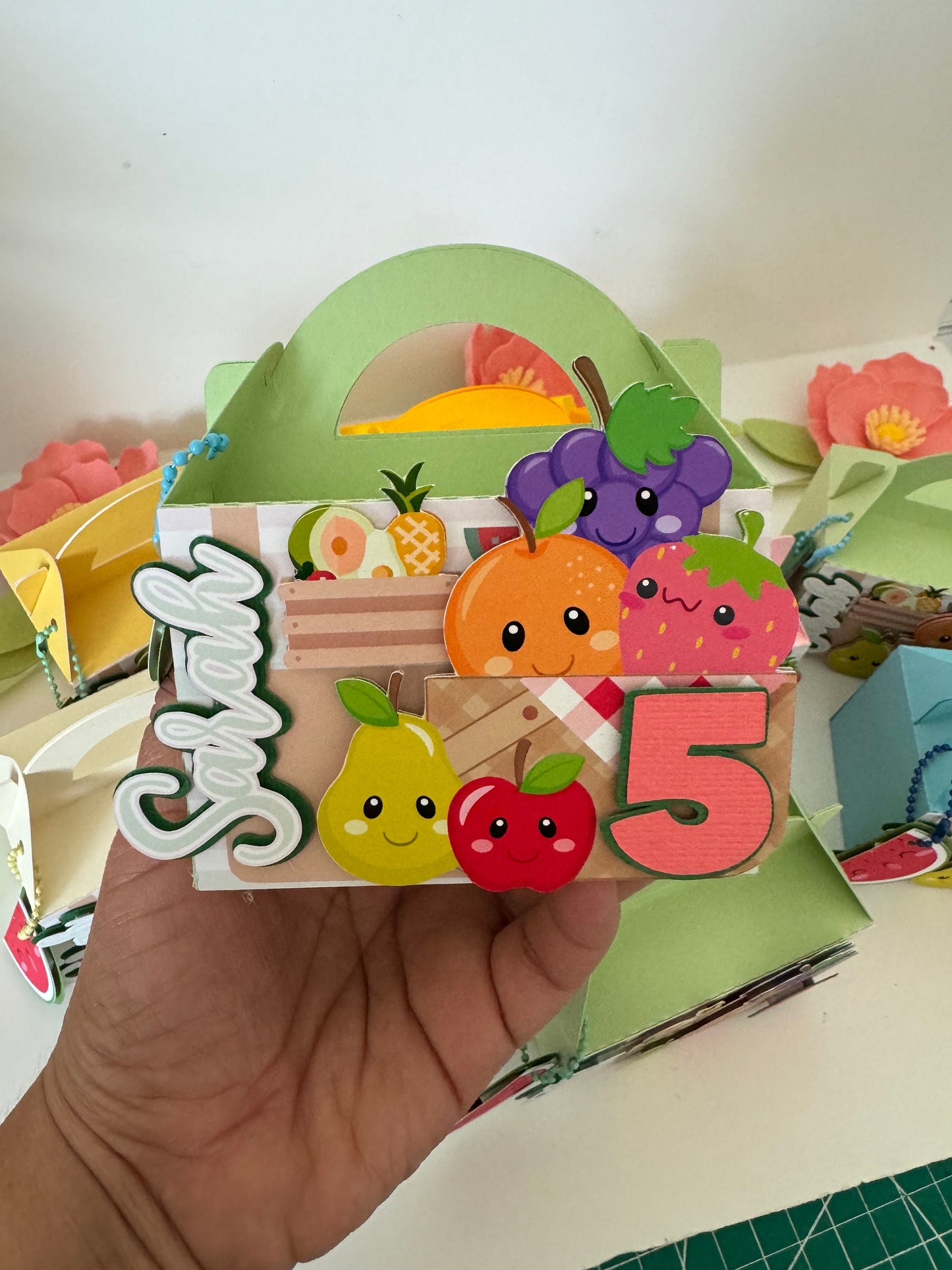 Mini Gable Box for Fruit-Themed Party Favors - Perfect for Kids' Birthdays, Baby Showers, and Summer Celebrations.